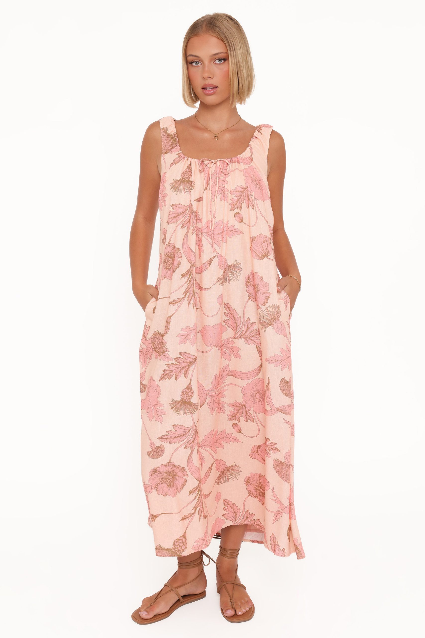 Bowman Maxi Dress - Pink Floral - Image 2