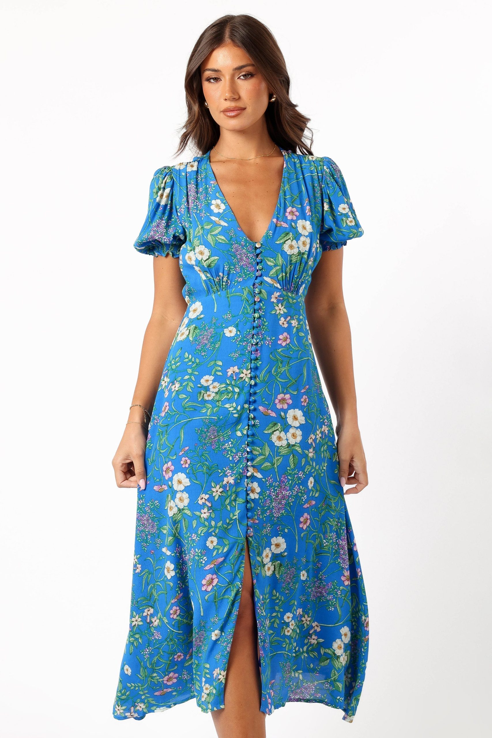 Brax Floral Dress - Blue Ivy - Image 3