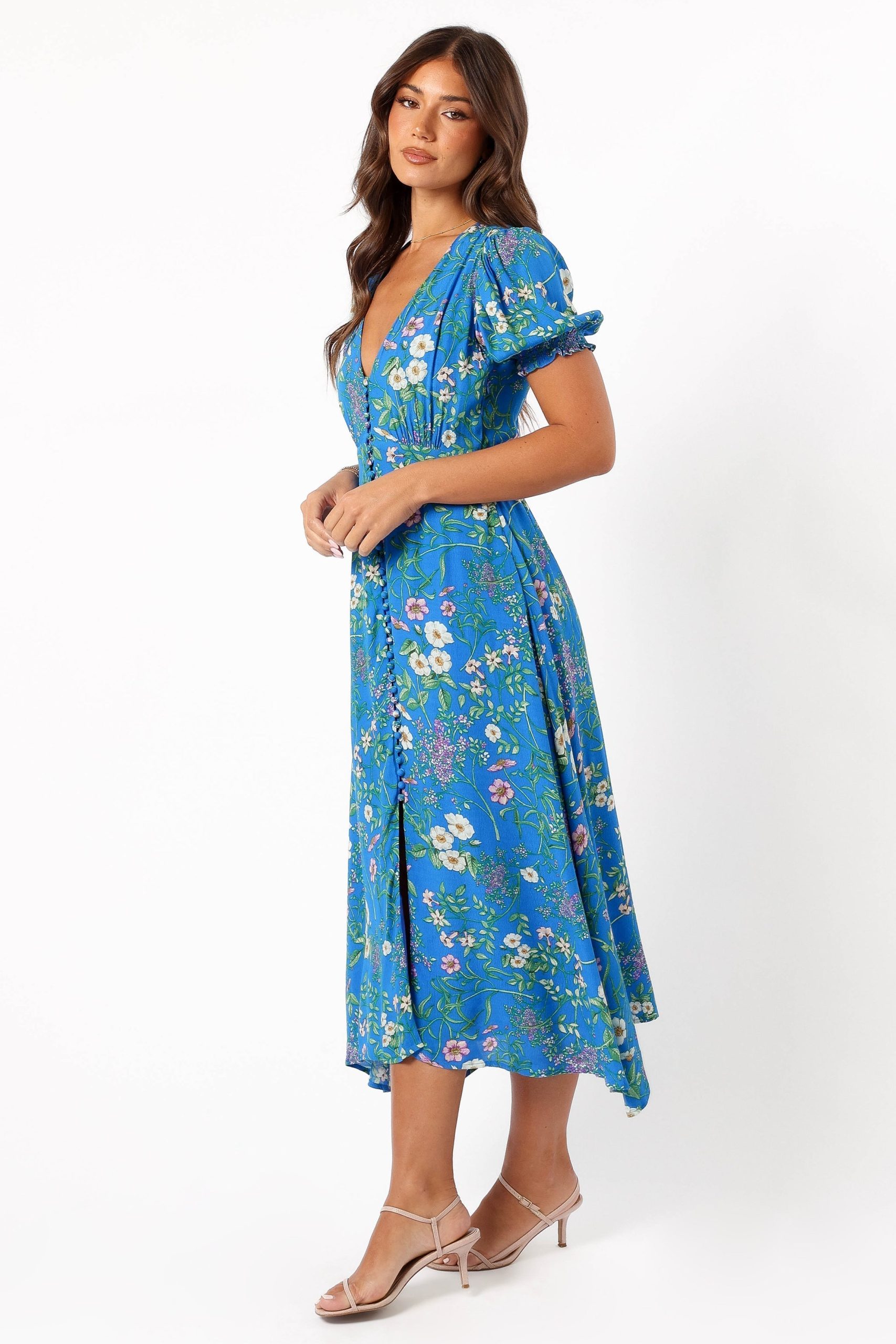 Brax Floral Dress - Blue Ivy - Image 5