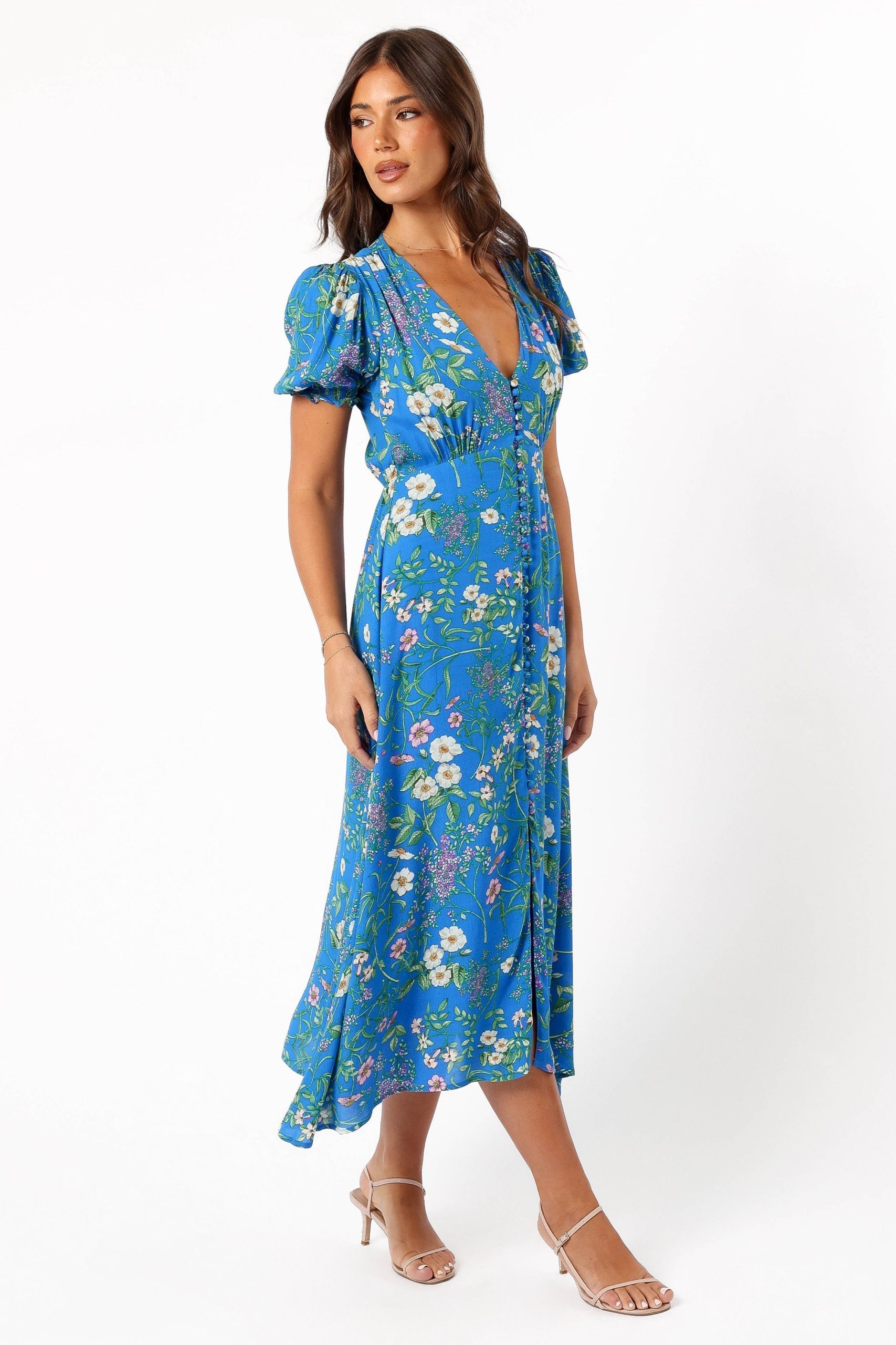 Brax Floral Dress - Blue Ivy - Image 7
