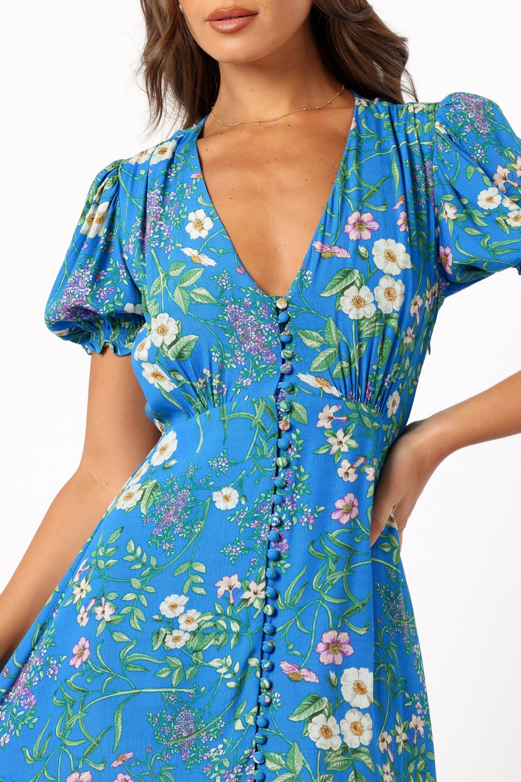 Brax Floral Dress - Blue Ivy - Image 8
