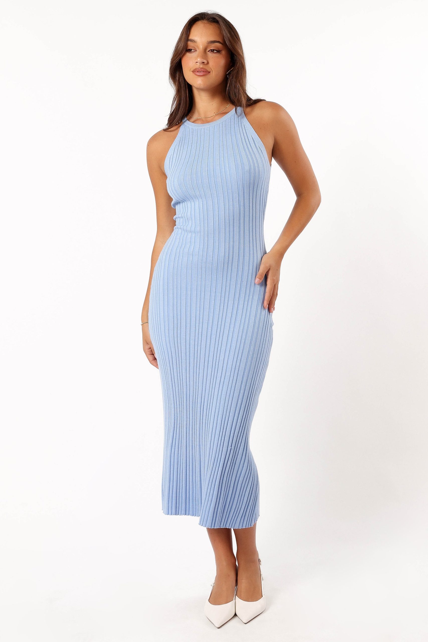 Brighton Maxi Dress - Dusty Blue - Image 3
