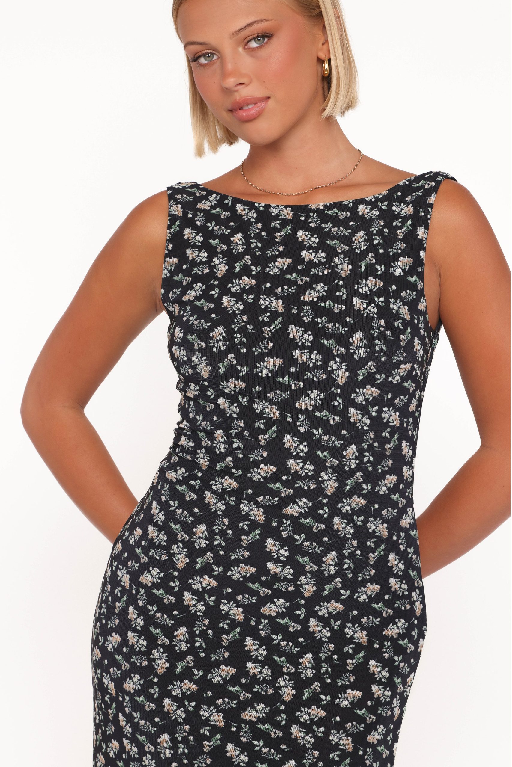 Brissa Maxi Dress - Black Floral - Image 3