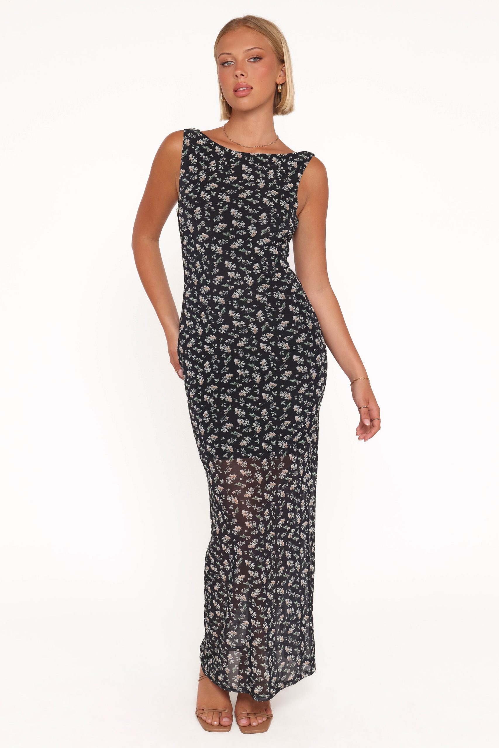 Brissa Maxi Dress - Black Floral - Image 5