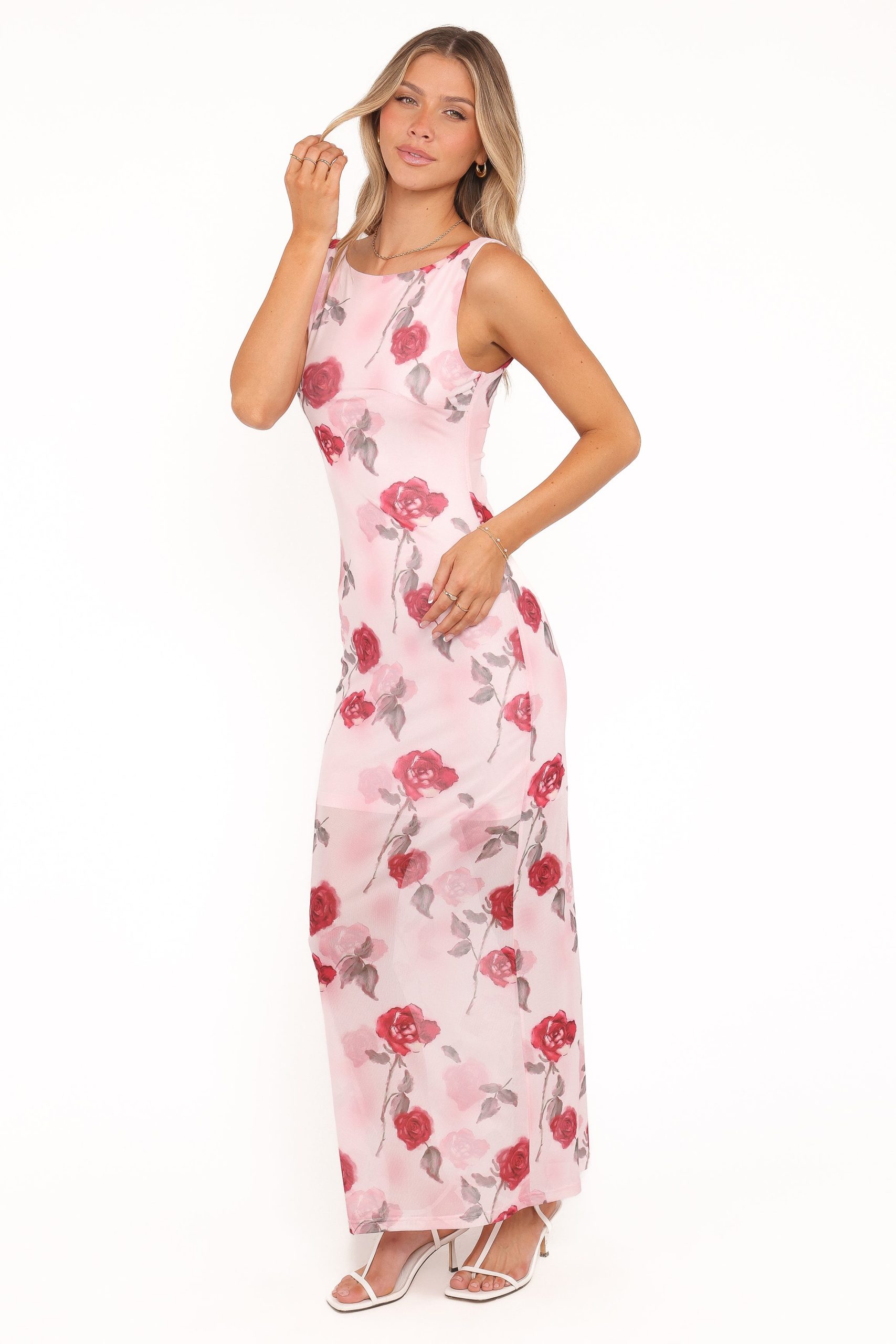 Brissa Maxi Dress - Pink Floral - Image 5