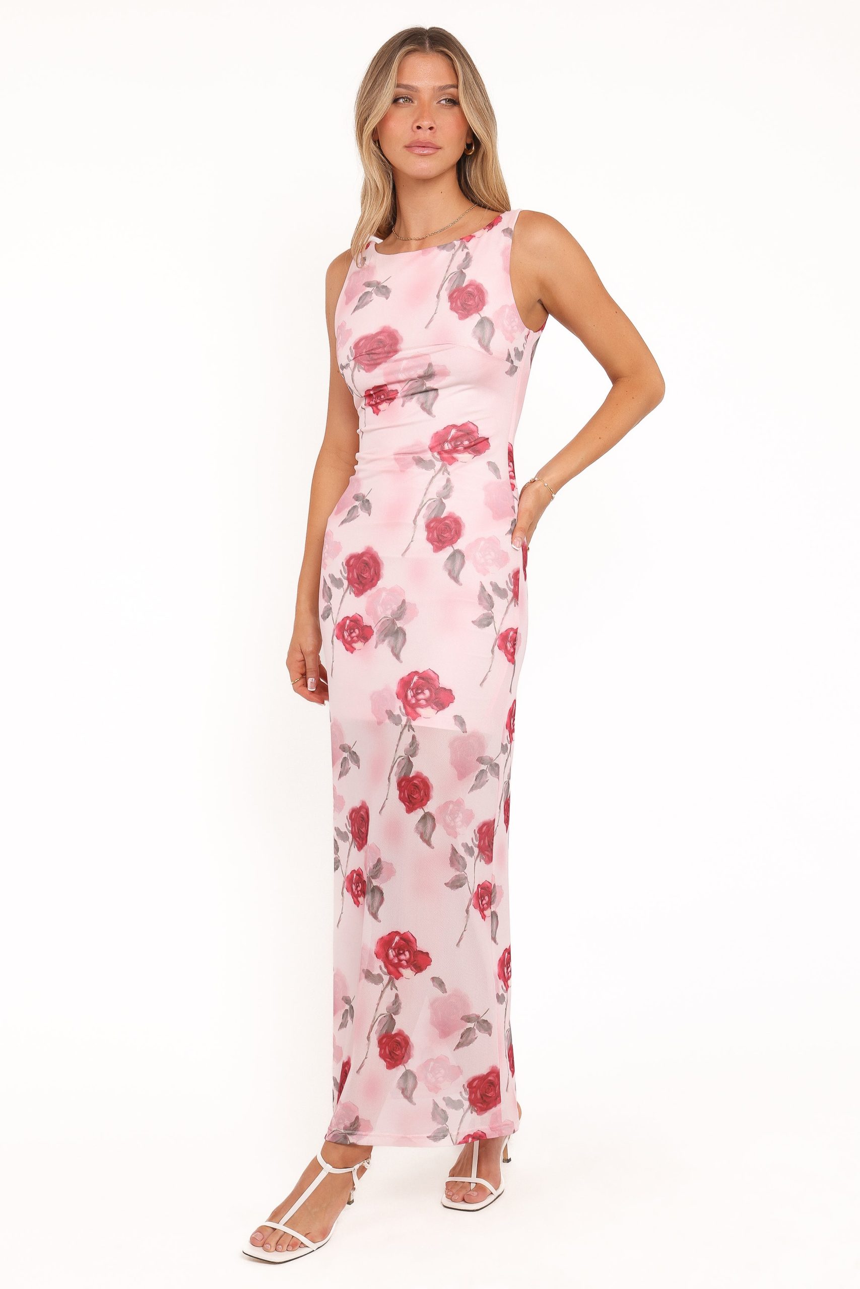 Brissa Maxi Dress - Pink Floral - Image 2