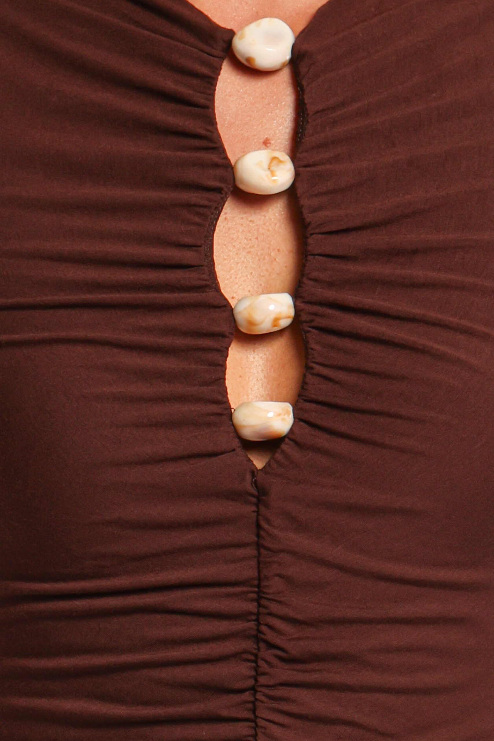 Brody Midi Dress - Chocolate - Image 6