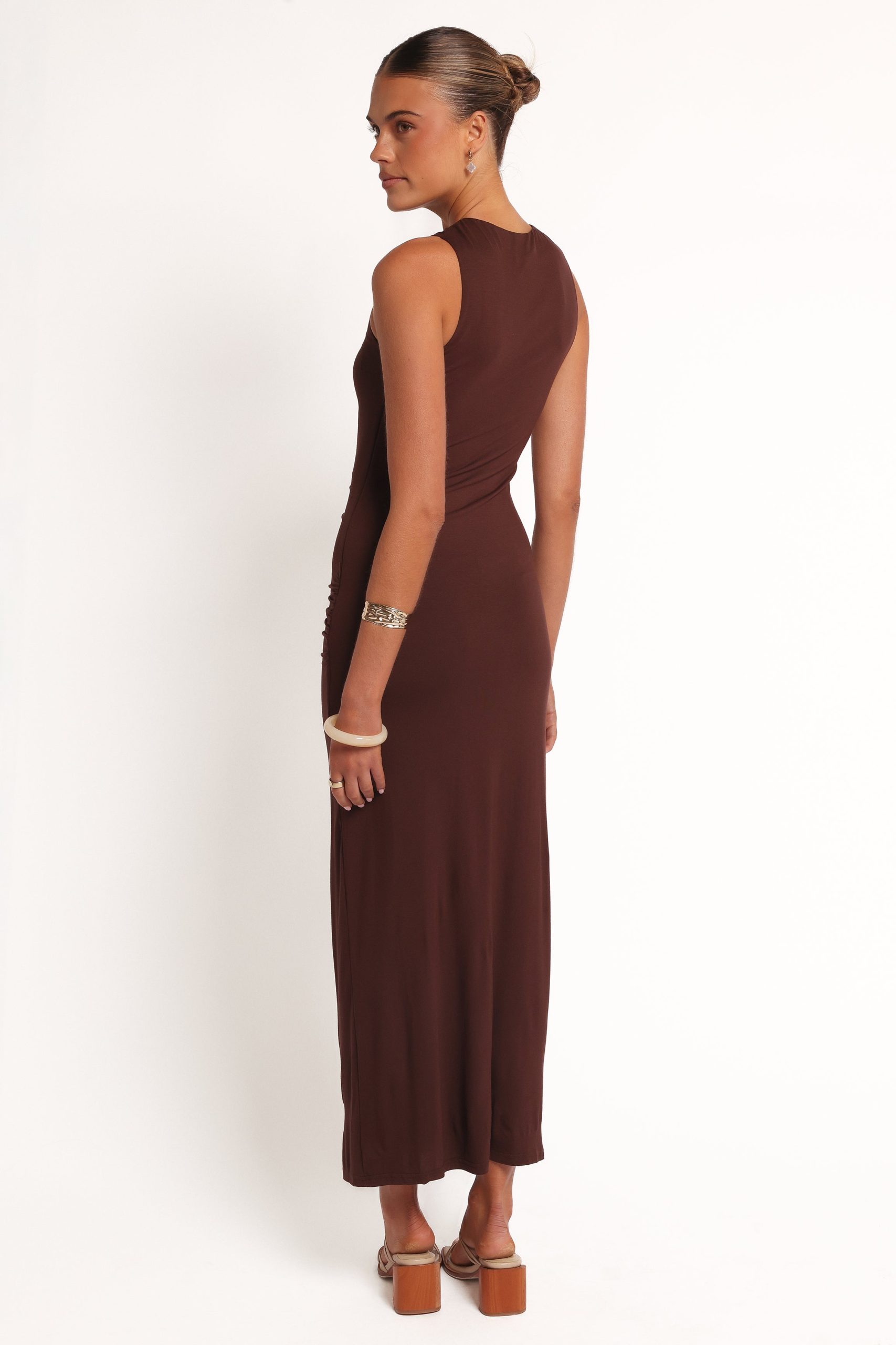 Brody Midi Dress - Chocolate - Image 4