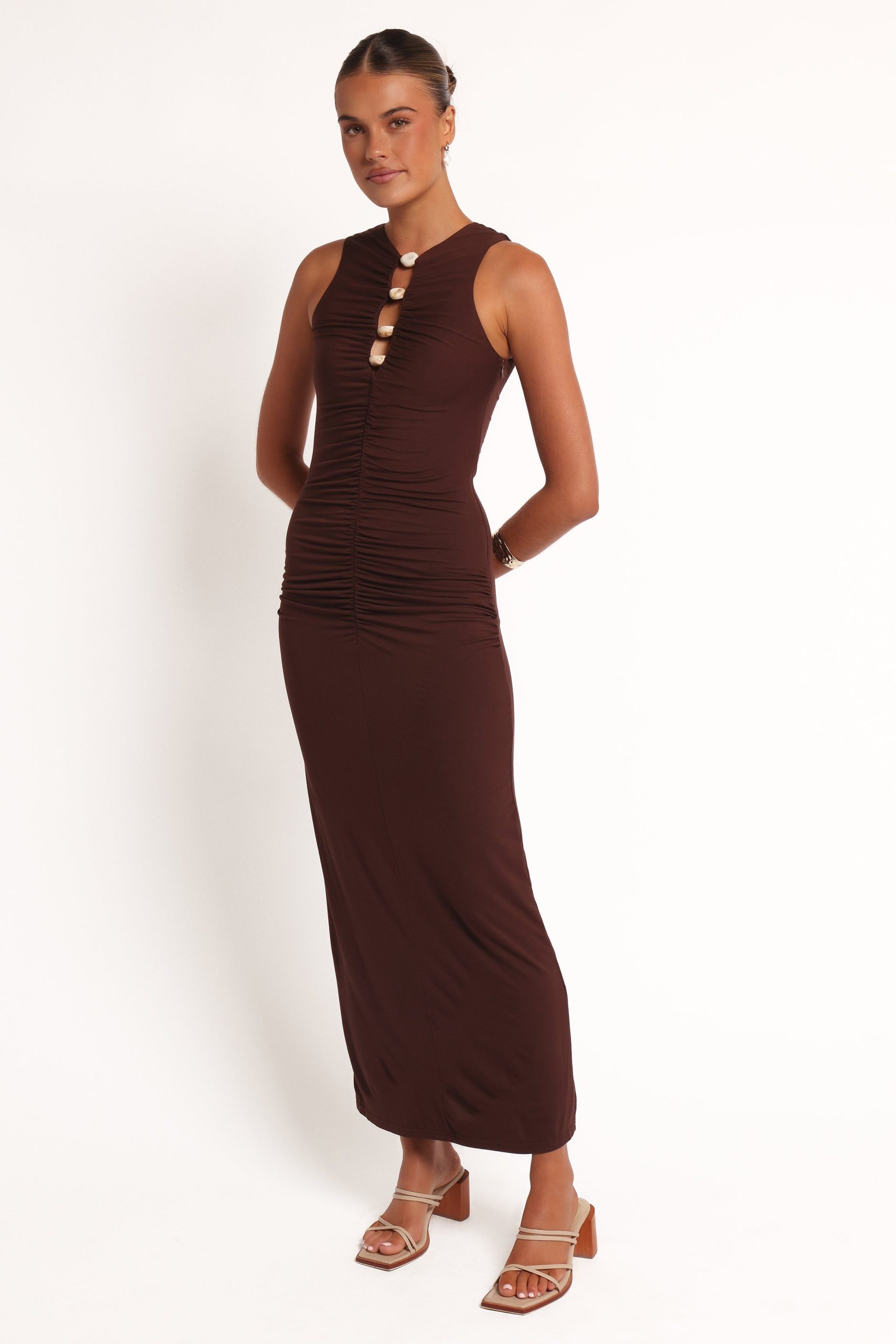 Brody Midi Dress - Chocolate - Image 3