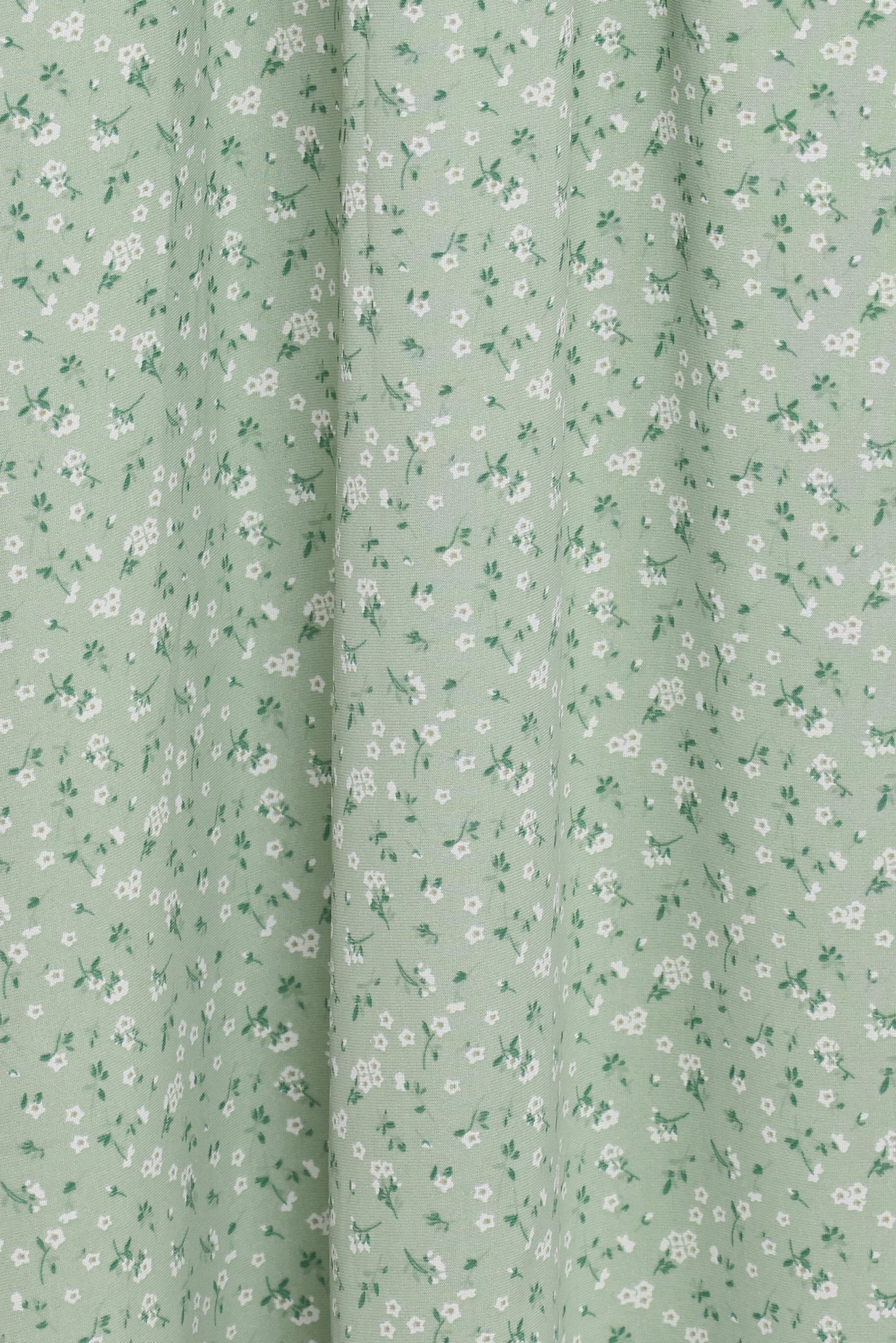 Bronte Midi Dress - Green Floral - Image 6