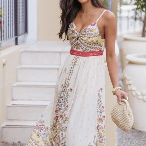 Caelia Maxi Dress - Yellow Multi