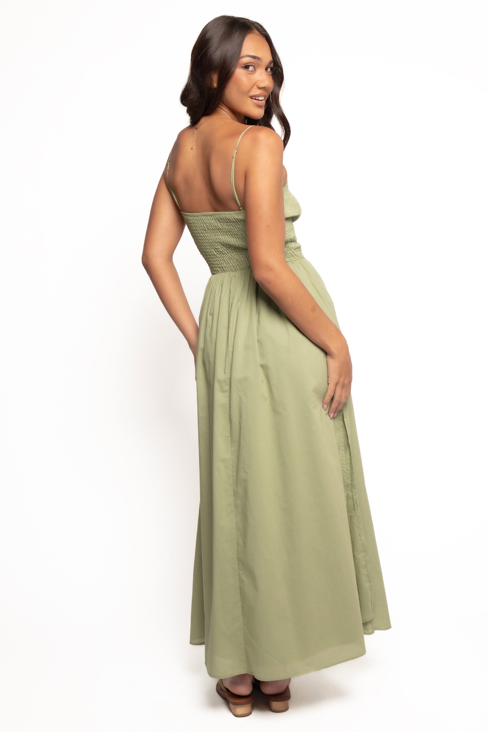 Cagnes Maxi Dress - Olive - Image 3