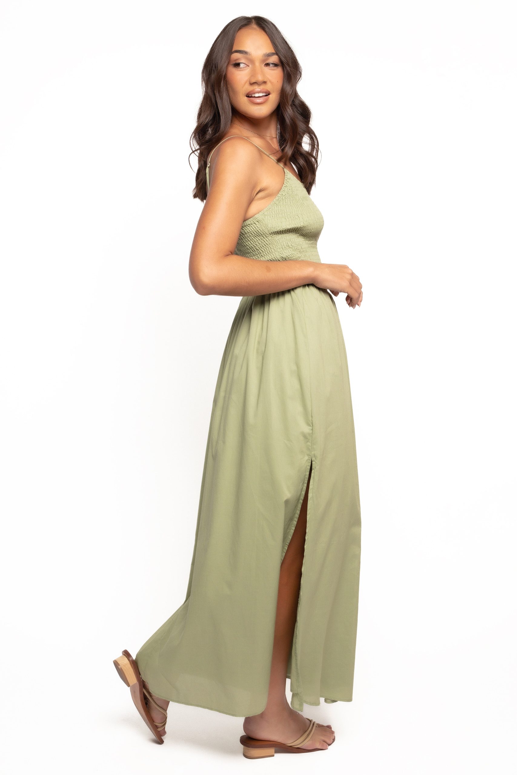 Cagnes Maxi Dress - Olive - Image 2