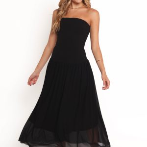 Caitie Midi Dress - Black