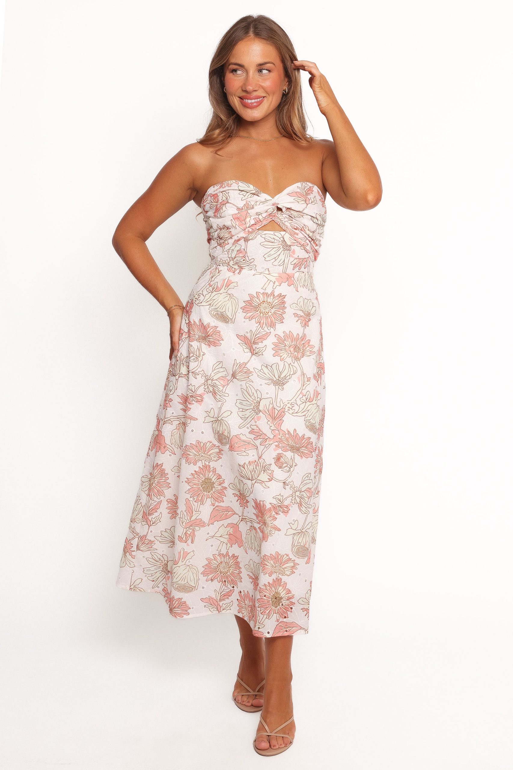Calantha Maxi Dress - Pink Floral - Image 5