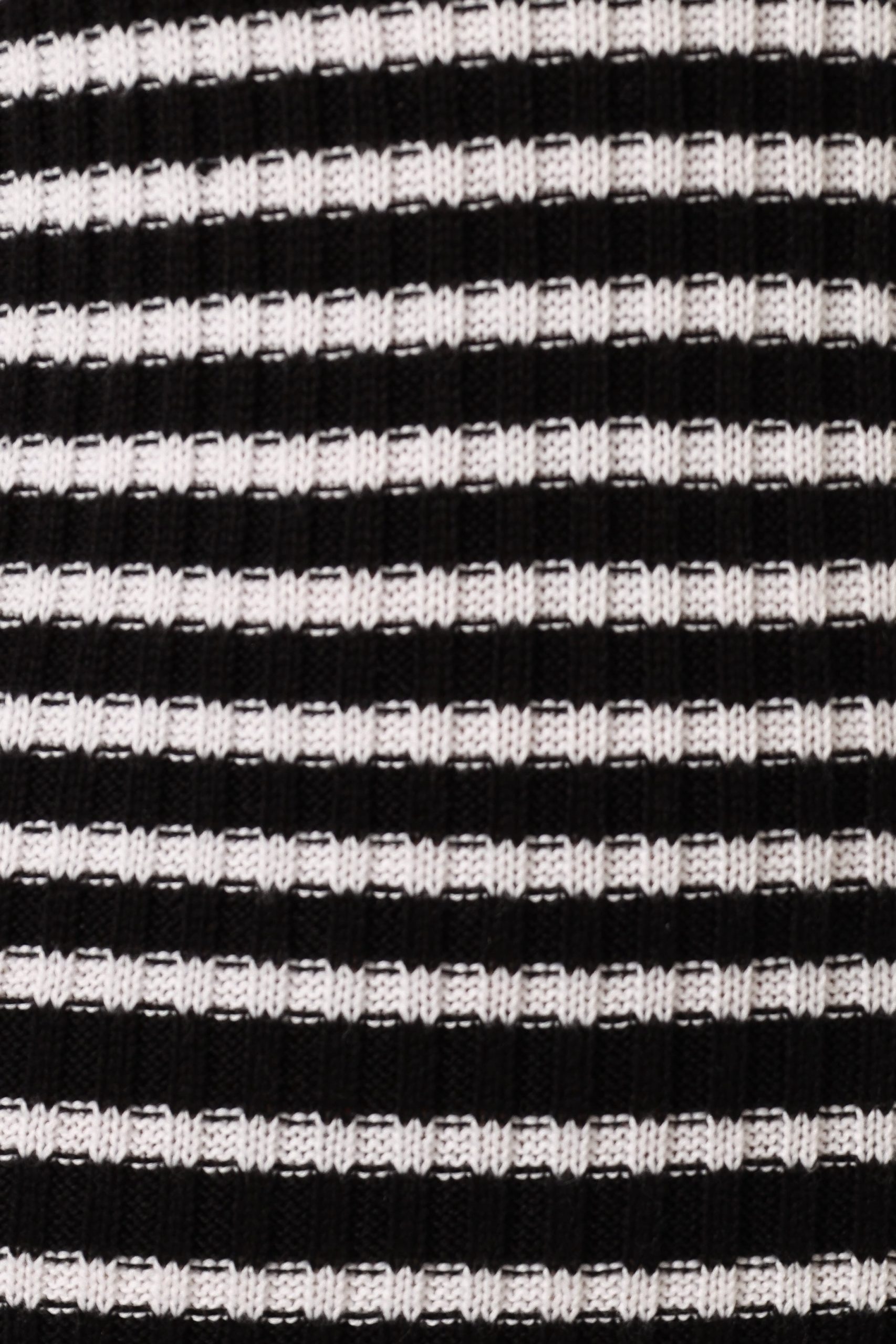 Camy Long Sleeve Midi Dress - Black/White - Image 6