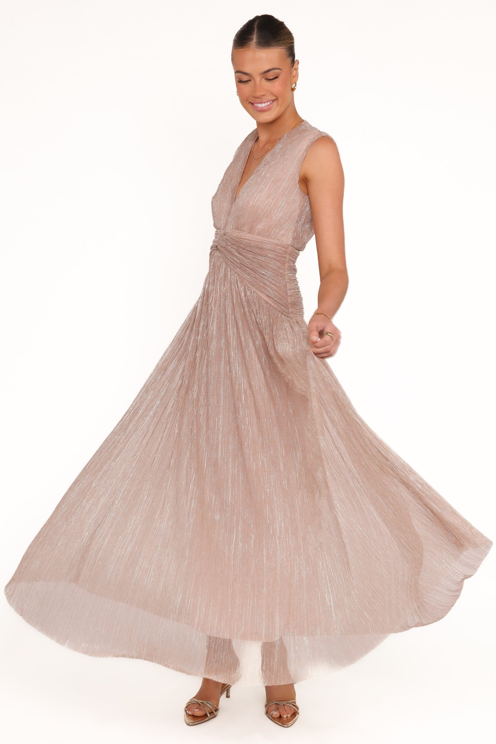 Cara Maxi Dress - Rose Gold - Image 5