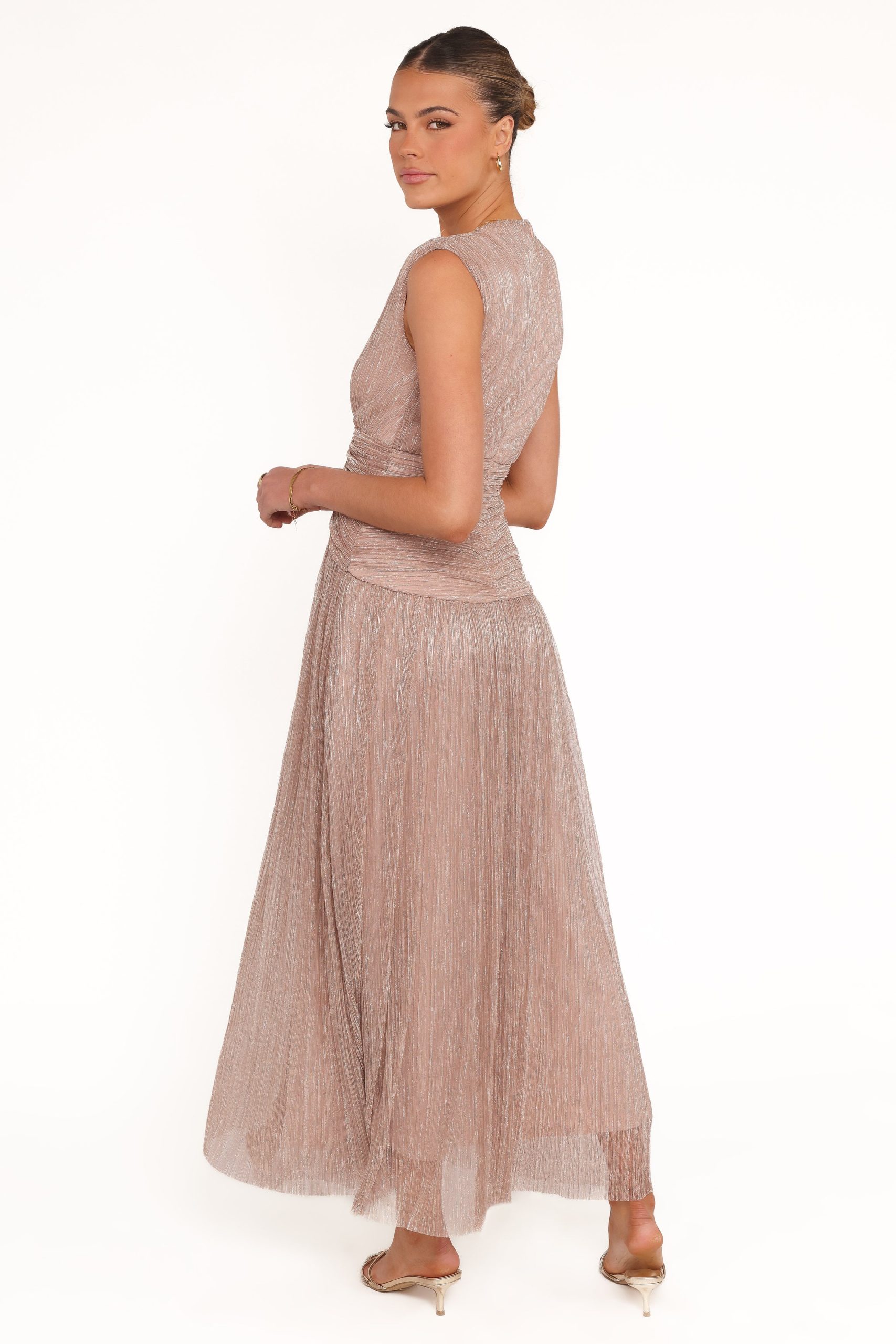 Cara Maxi Dress - Rose Gold - Image 4