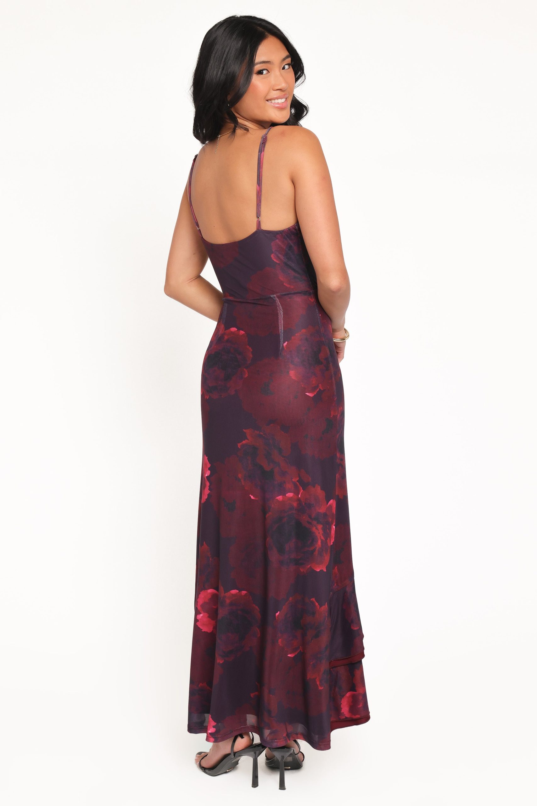 Carella Maxi Dress - Red Floral - Image 4