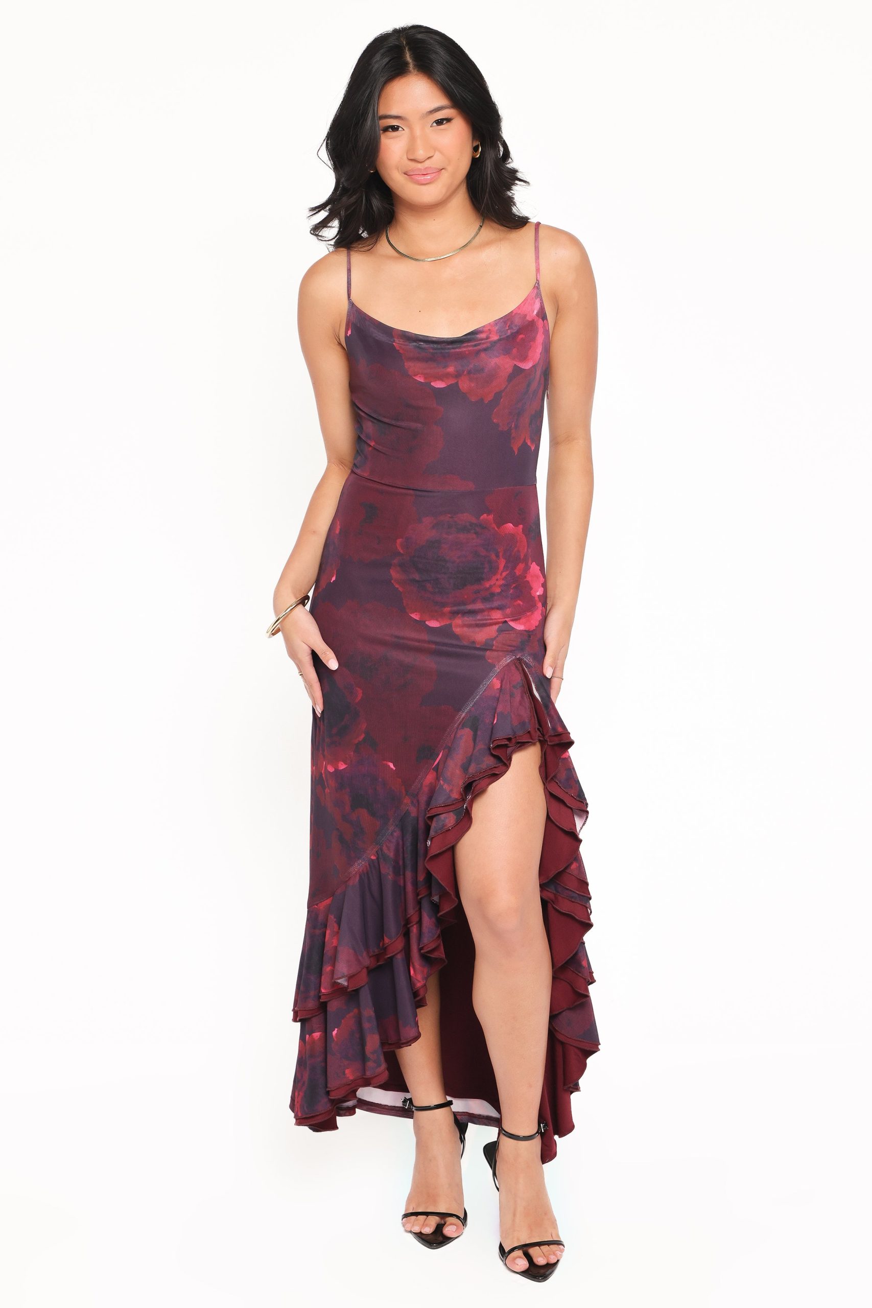 Carella Maxi Dress - Red Floral - Image 6