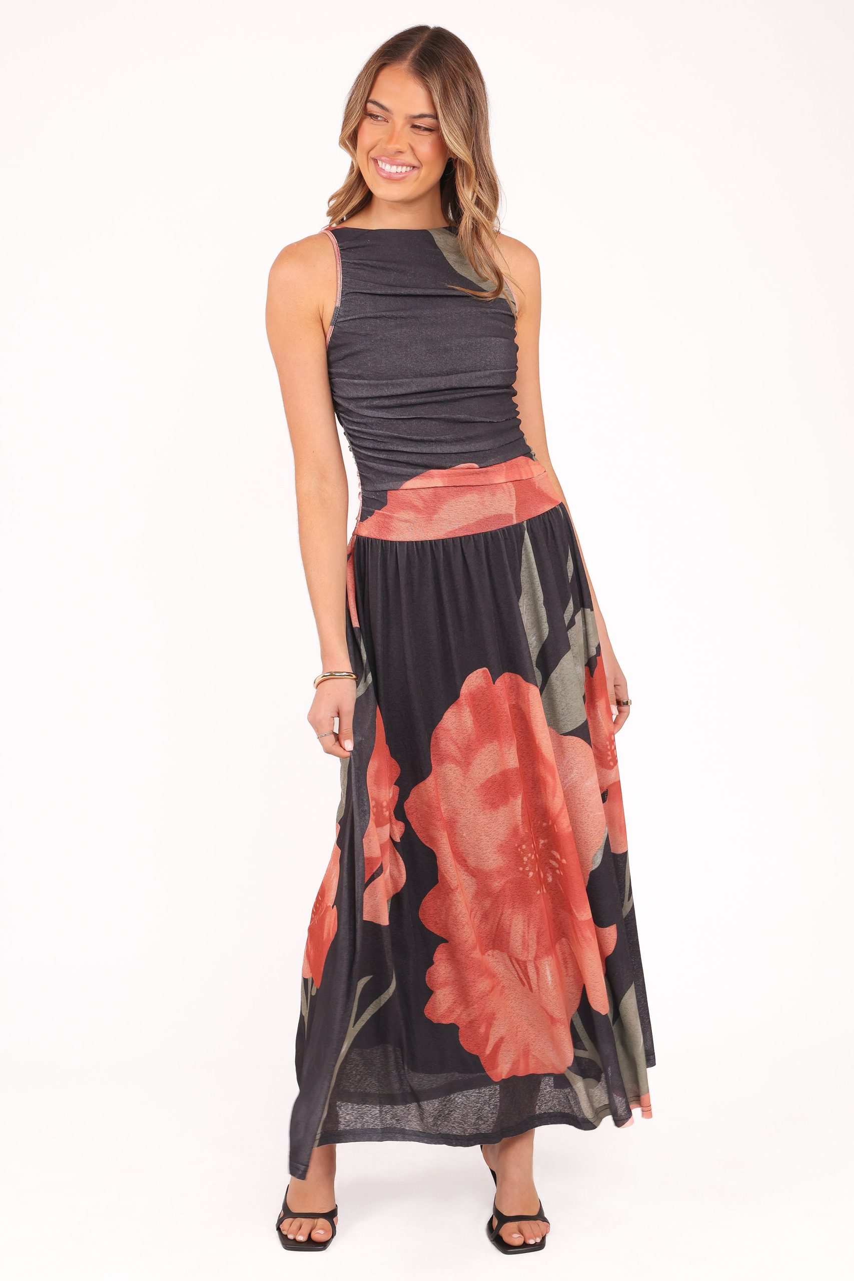 Carlin Midi Dress - Black Floral - Image 6