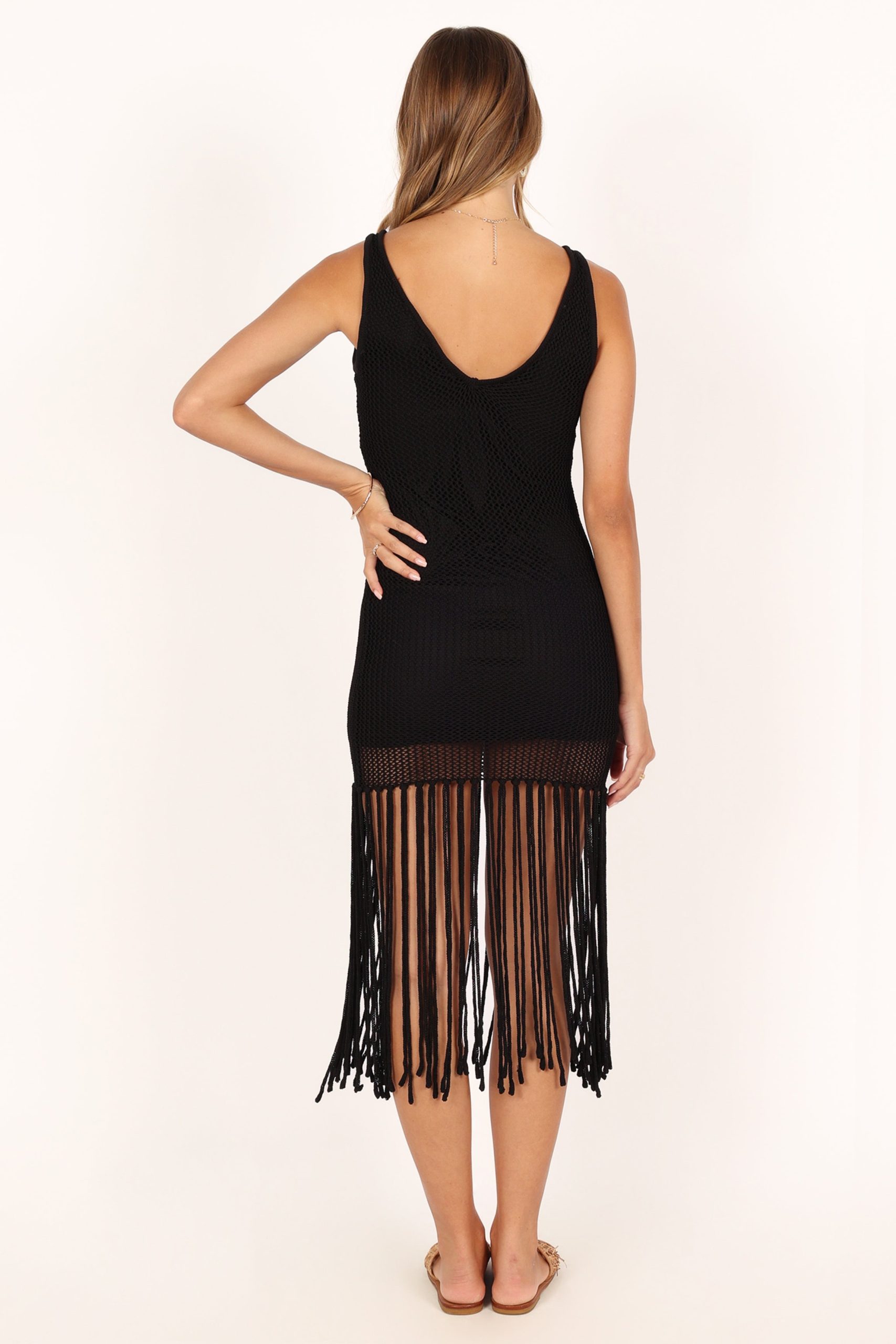 Carlito Midi Dress - Black - Image 5