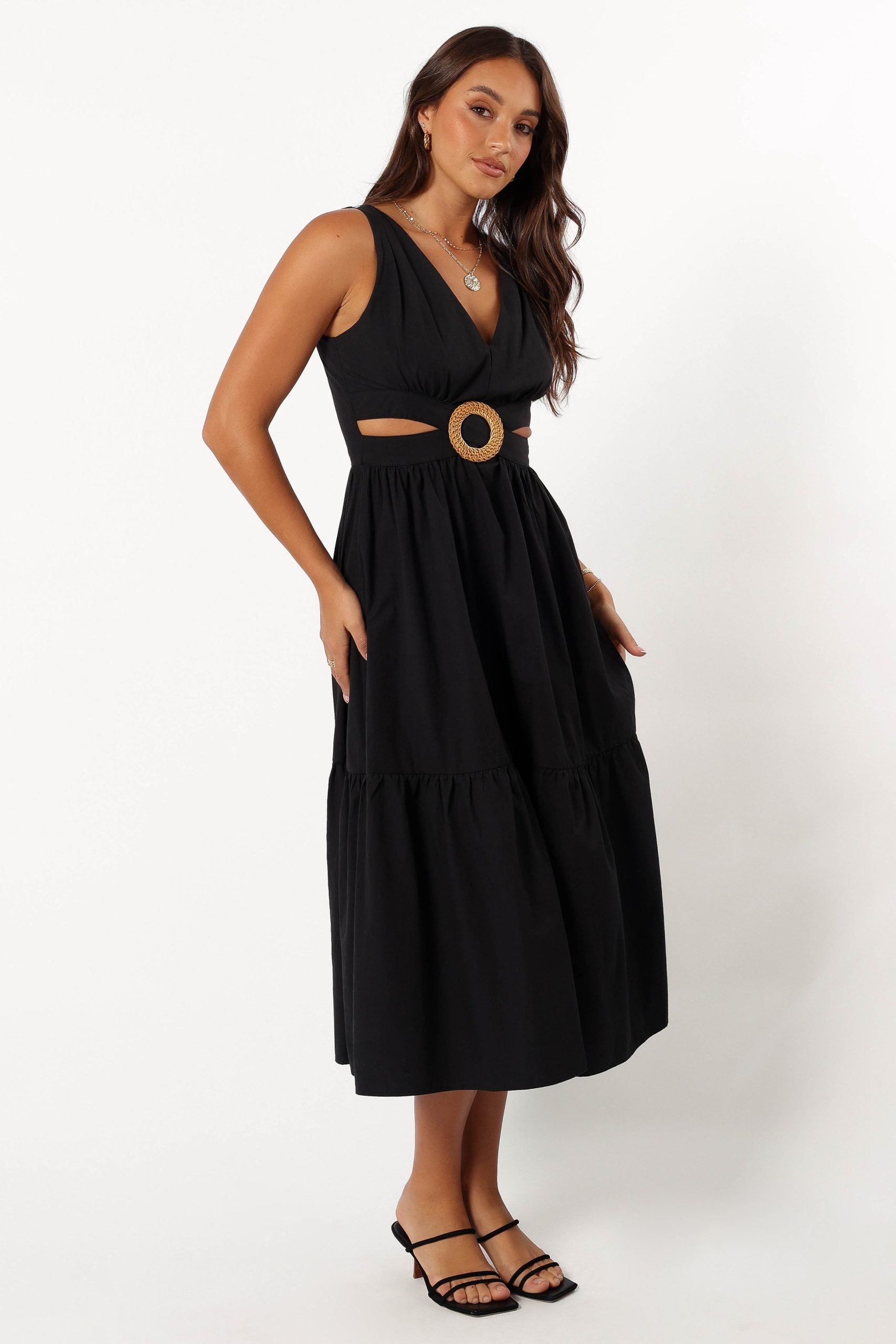 Carmella Midi Dress - Black - Image 9