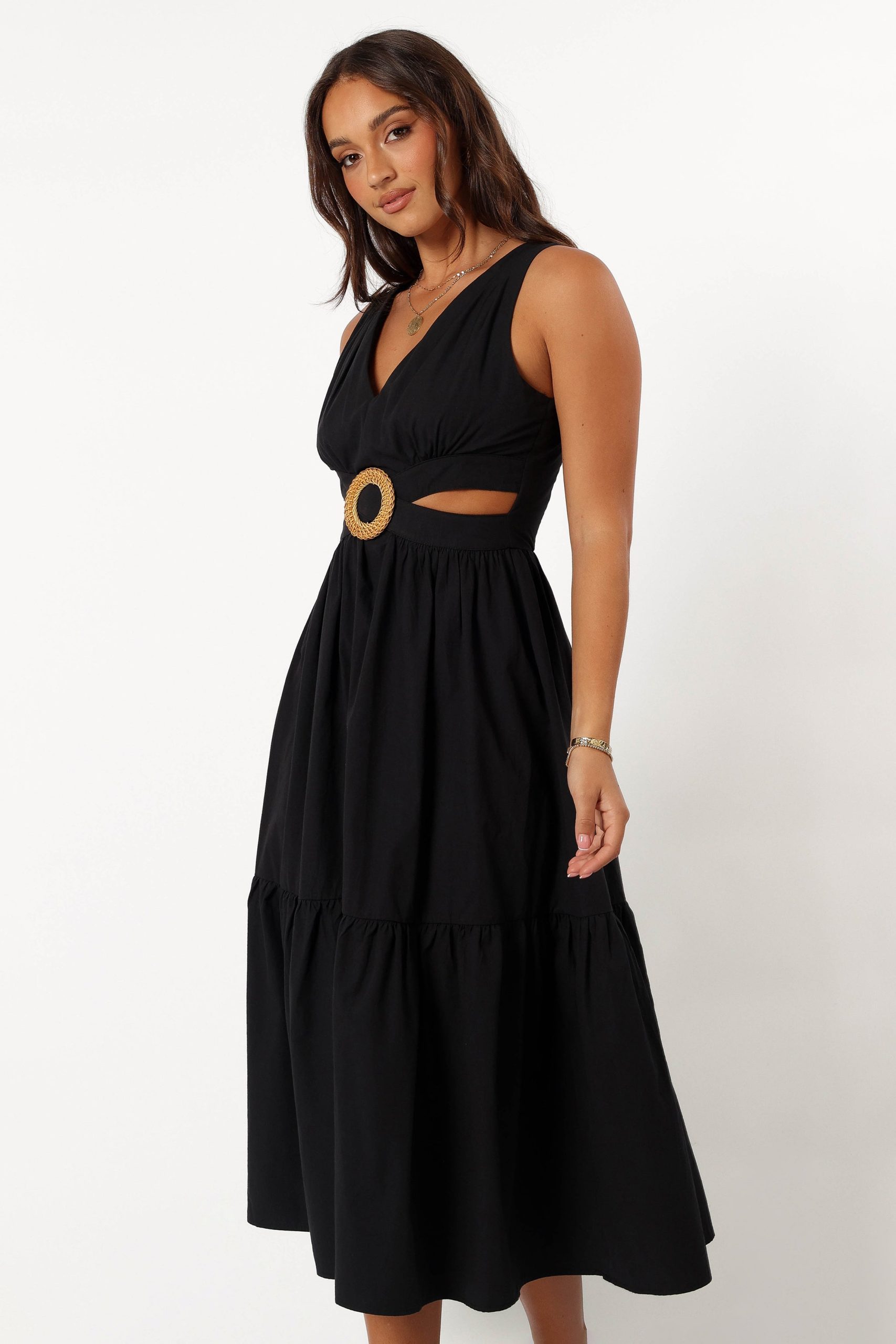 Carmella Midi Dress - Black - Image 6
