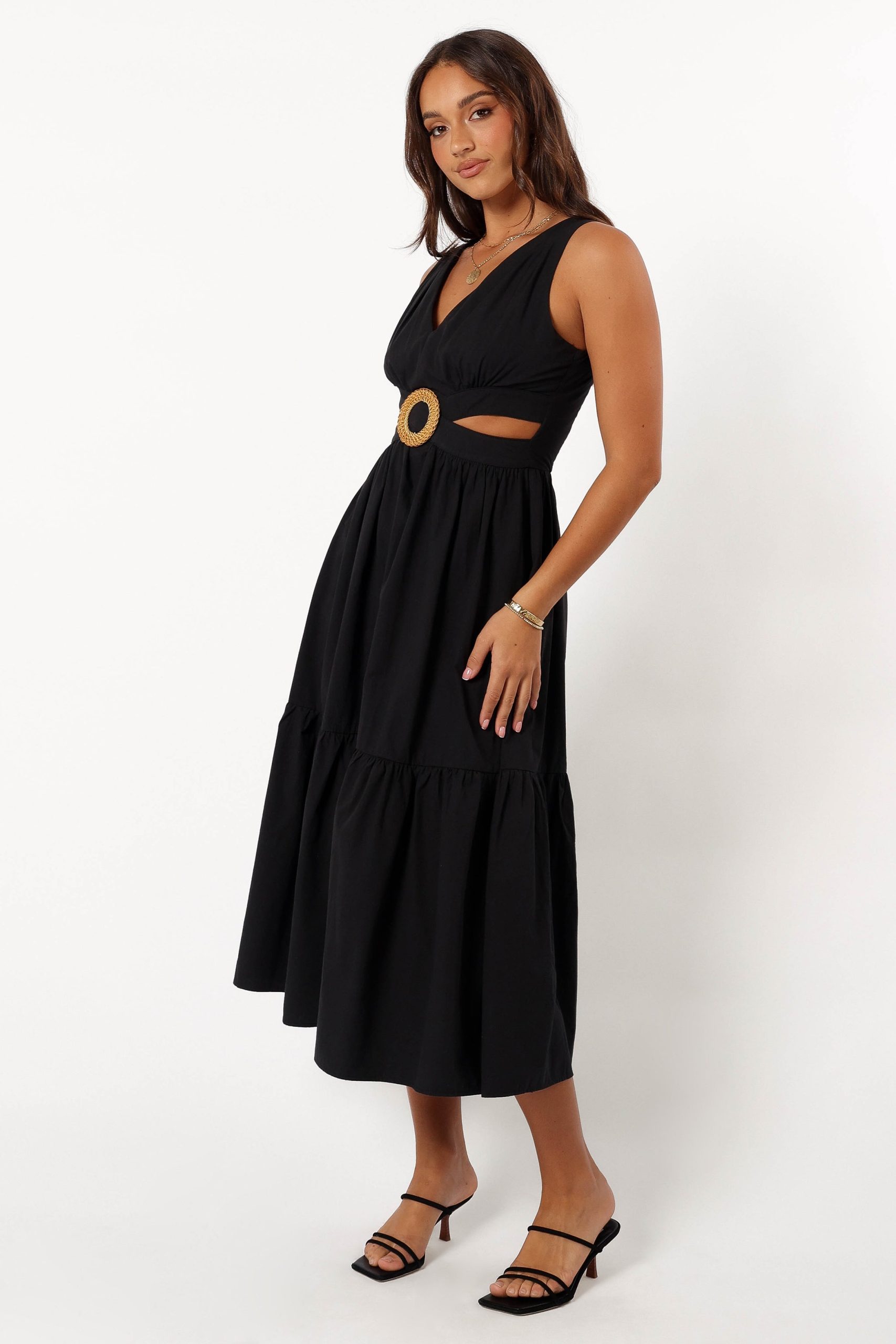 Carmella Midi Dress - Black - Image 5