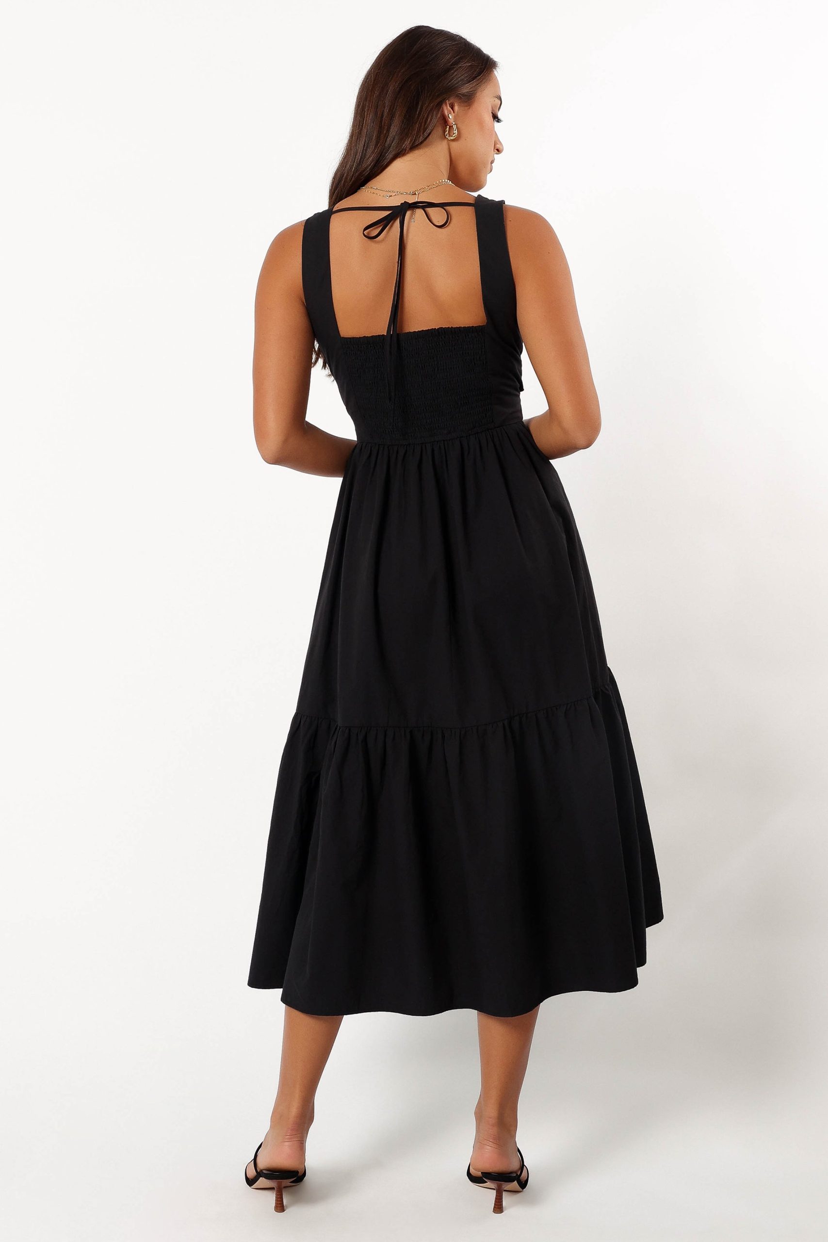 Carmella Midi Dress - Black - Image 7