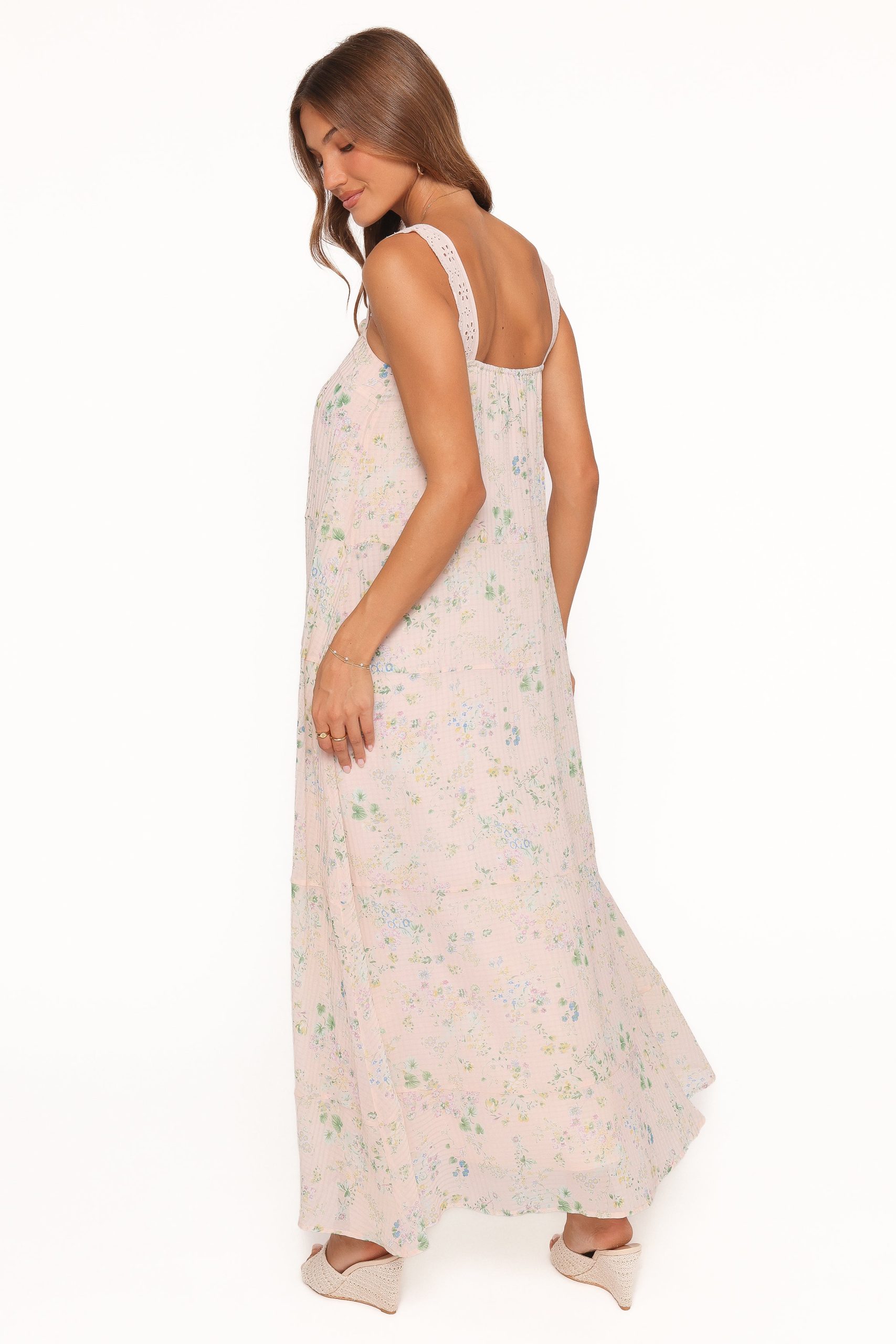 Caroline Maxi Dress - Pastel Pink Floral - Image 5