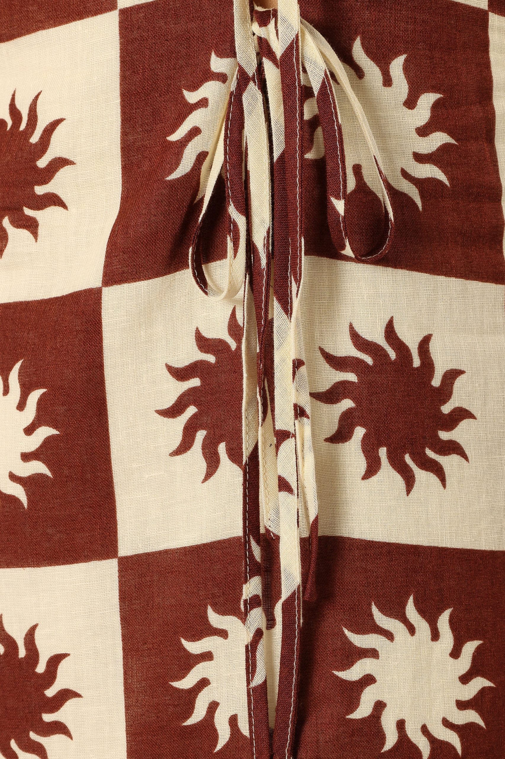 Carson Midi Dress - Brown Cream - Image 8