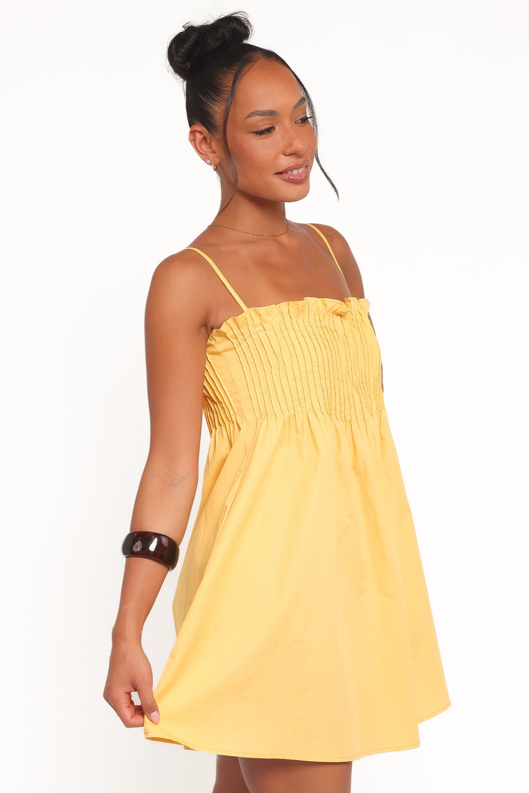 Carson Pleated Mini Dress - Mango - Image 4