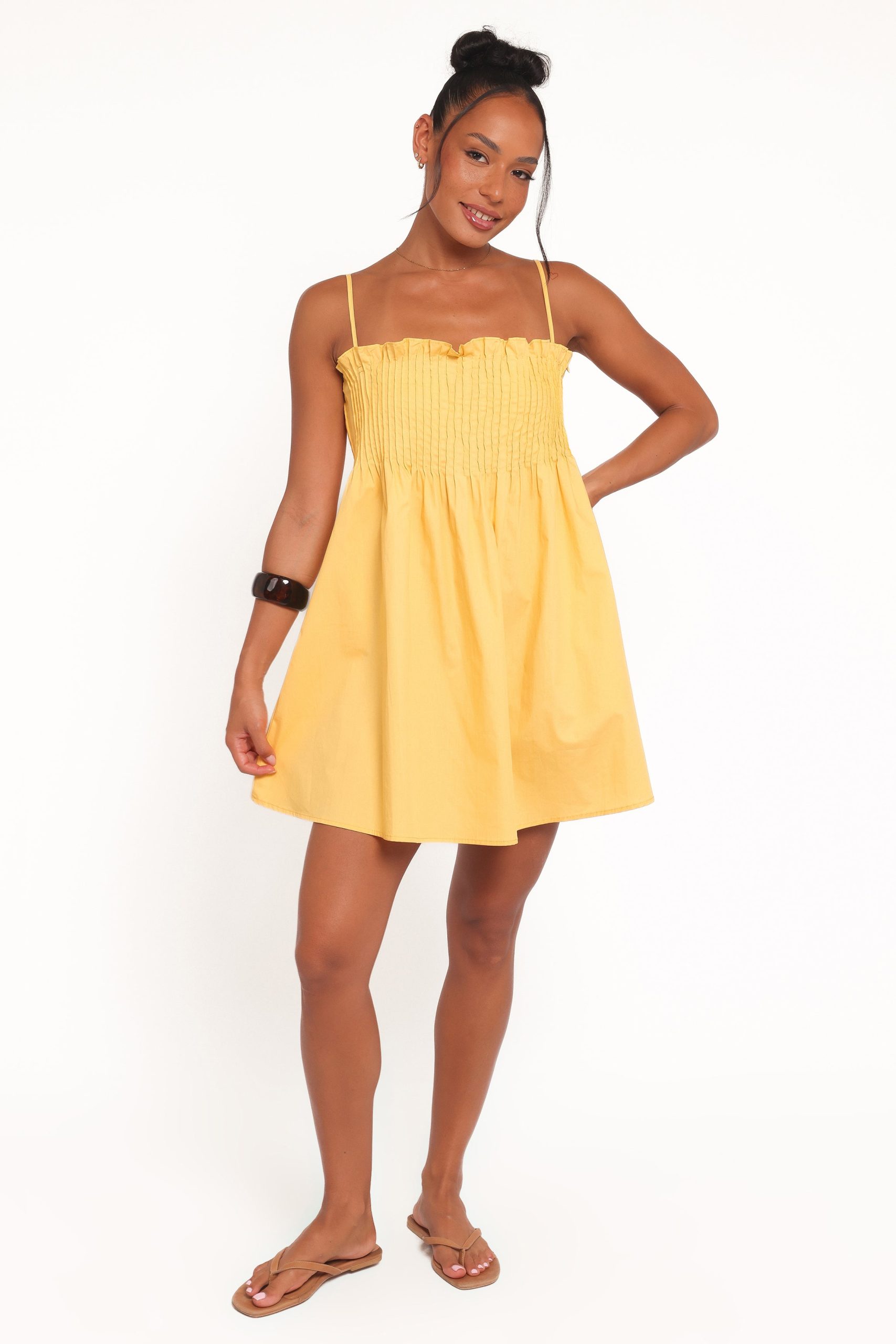 Carson Pleated Mini Dress - Mango - Image 6