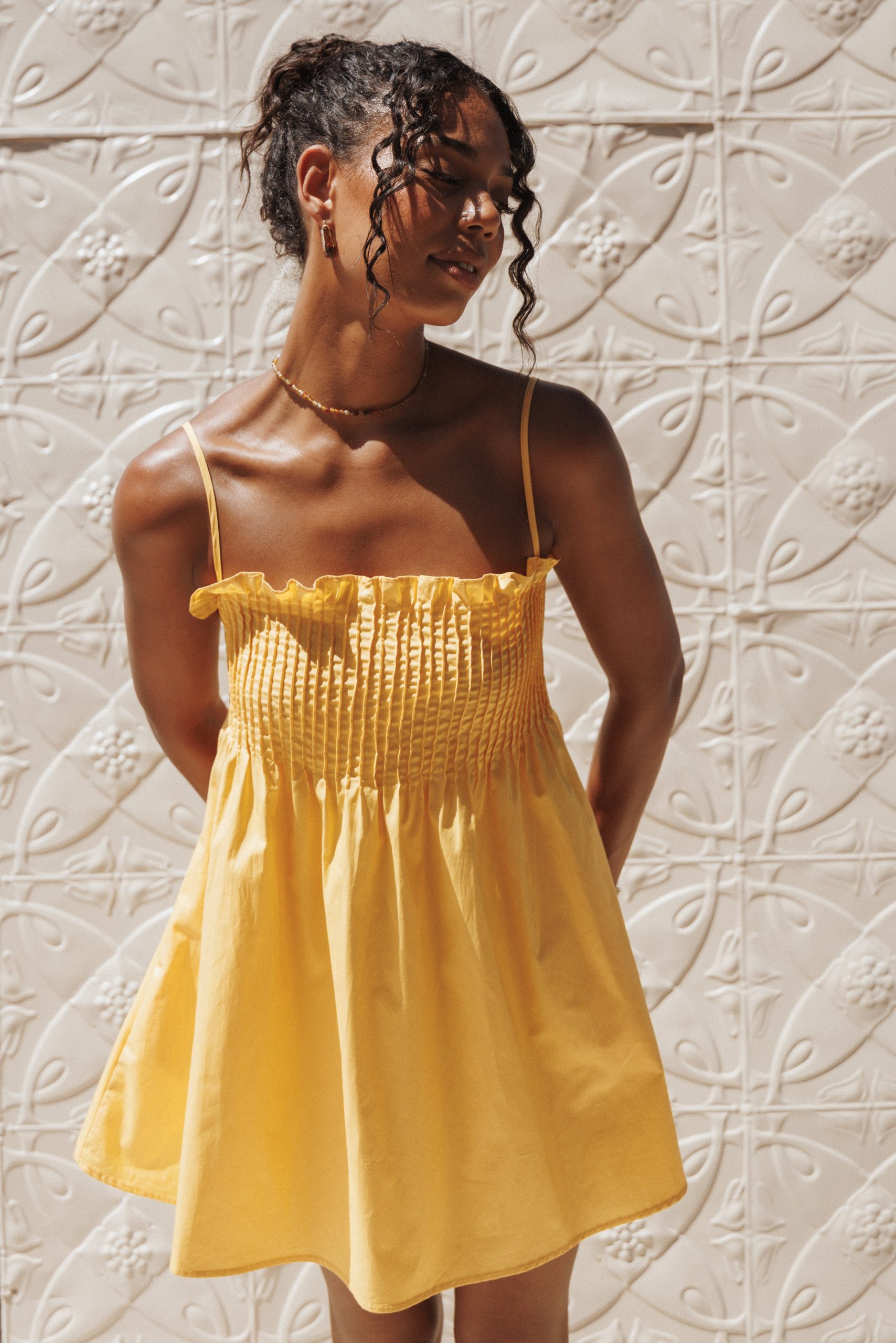Carson Pleated Mini Dress - Mango - Image 8