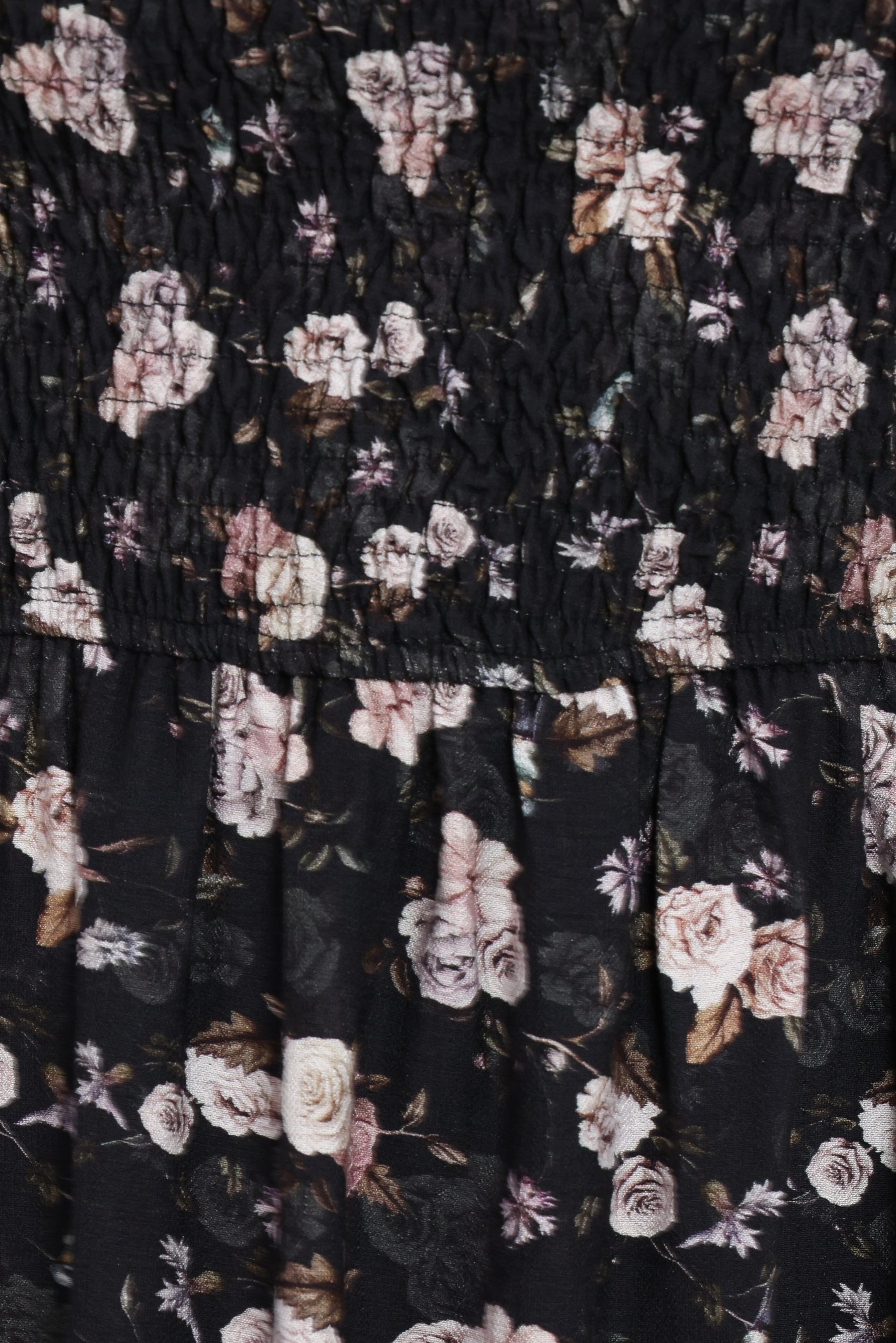 Cecelia Puff Sleeve Maxi Dress - Black Floral - Image 7