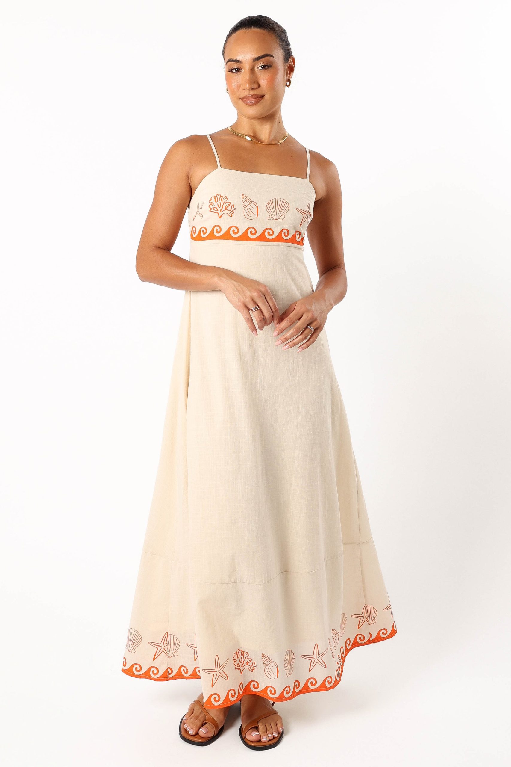 Ceecee Maxi Dress - Beige - Image 3