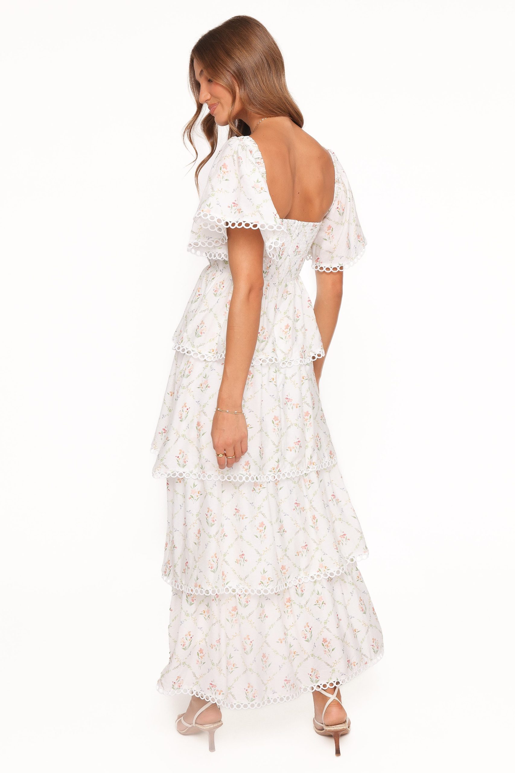 Chapel Maxi Dress - White Vintage Floral - Image 5