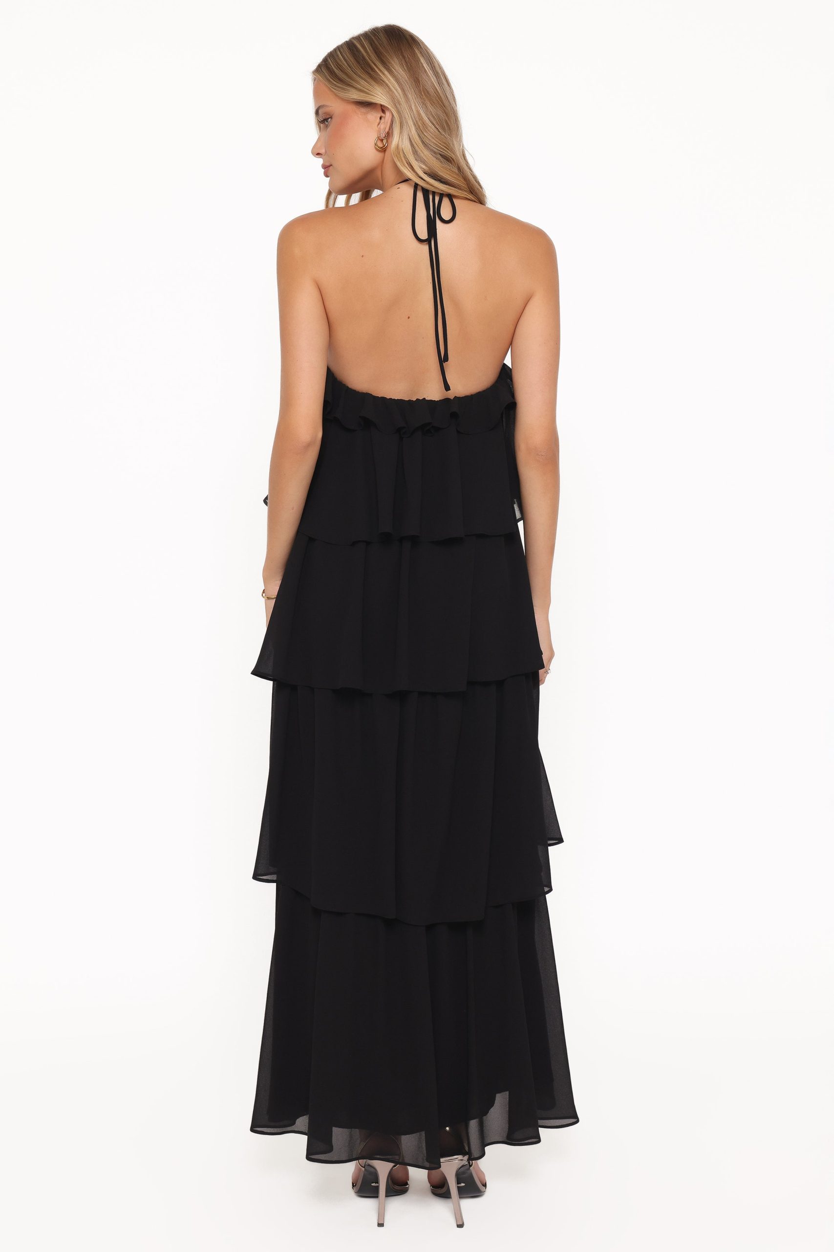 Chasity Halterneck Maxi Dress - Black - Image 5