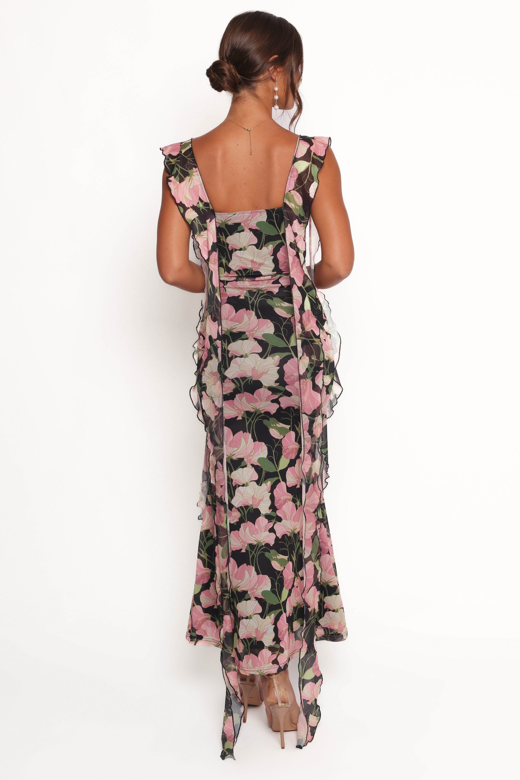 Chiara Maxi Dress - Black Floral - Image 4