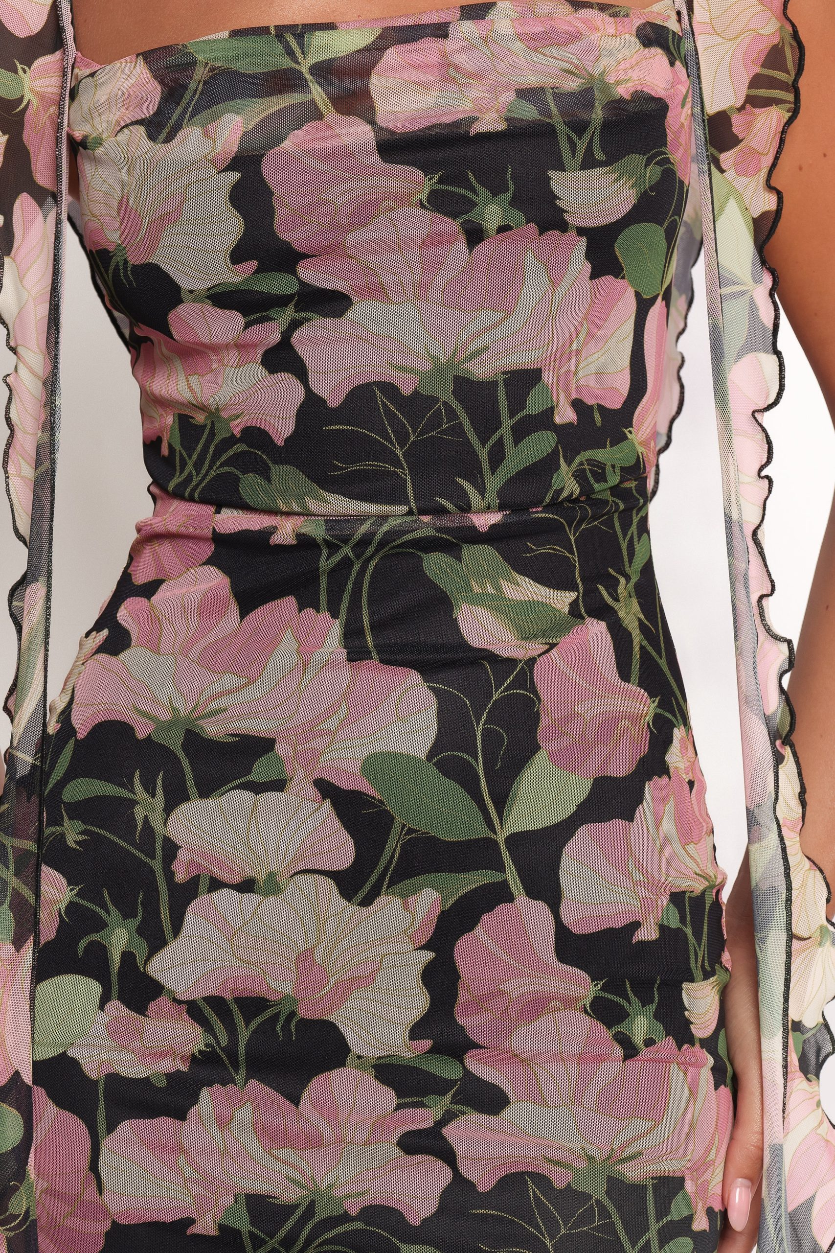 Chiara Maxi Dress - Black Floral - Image 6
