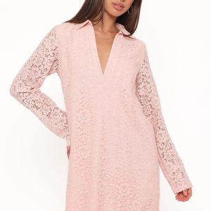 Cidel Mini Dress - Pink Lace