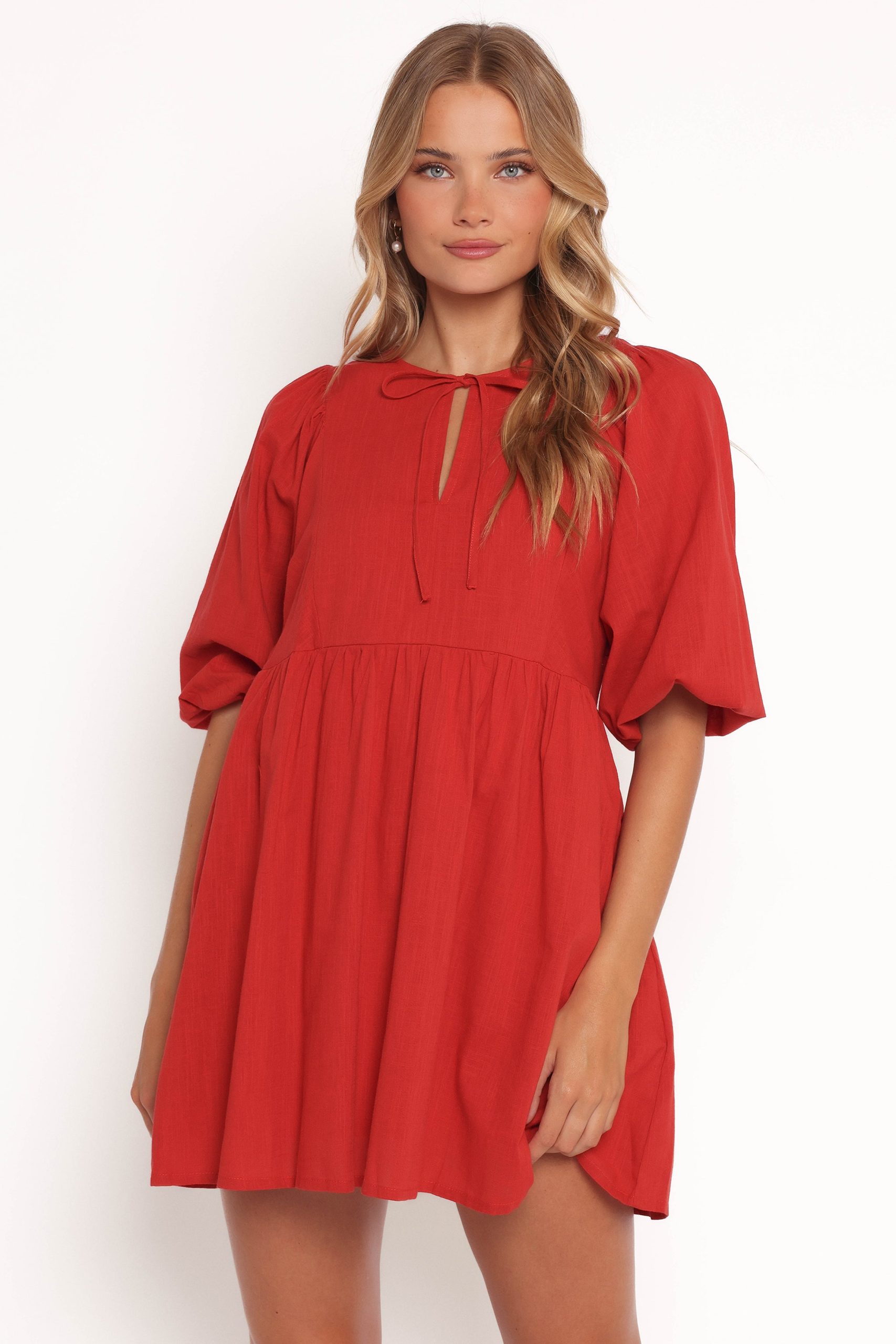 Cinzia Mini Dress - Red - Image 2