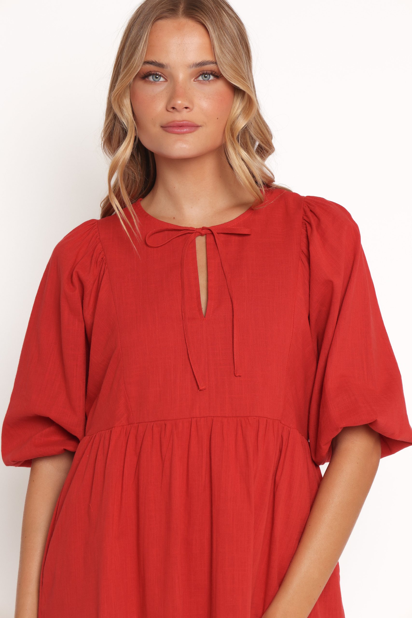 Cinzia Mini Dress - Red - Image 3