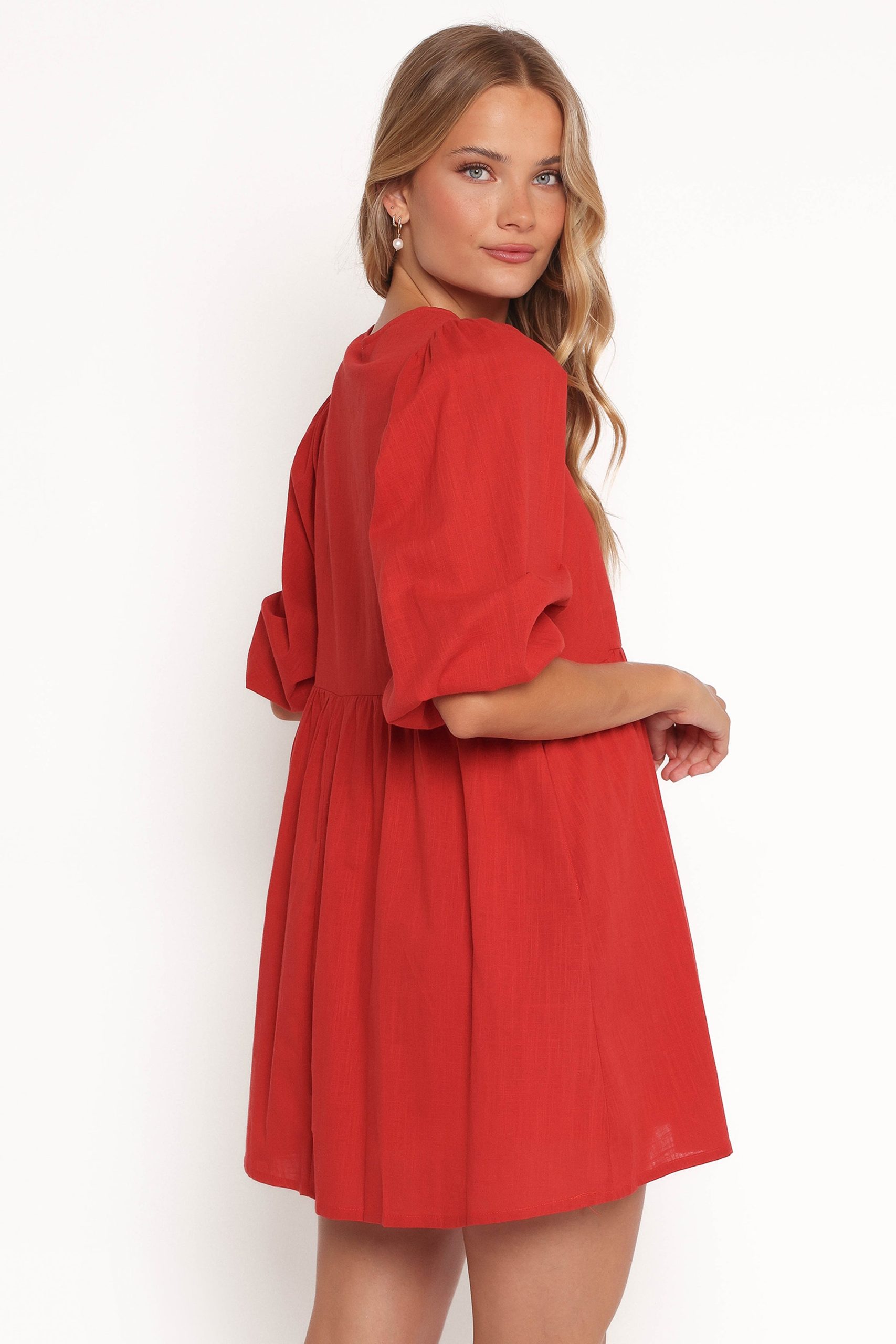 Cinzia Mini Dress - Red - Image 5