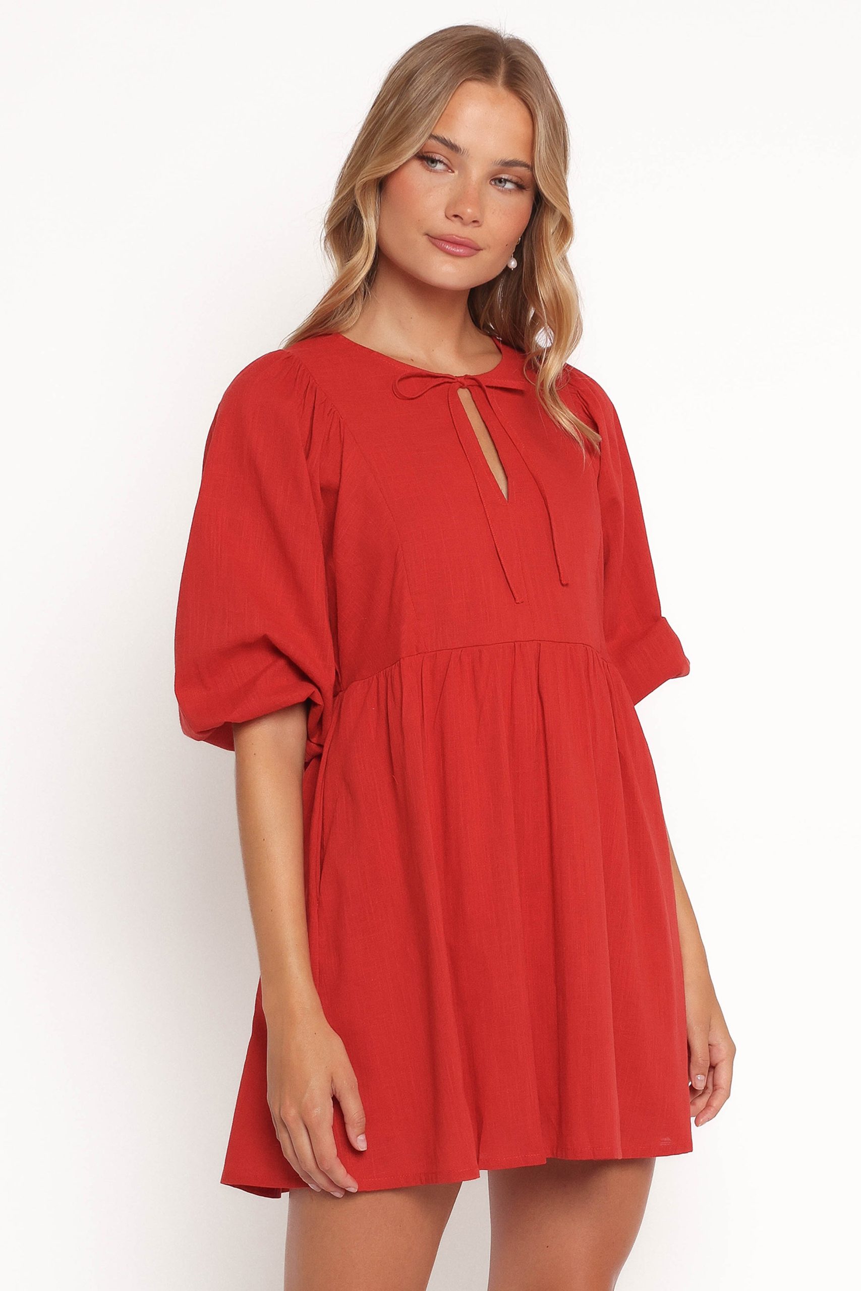 Cinzia Mini Dress - Red - Image 6