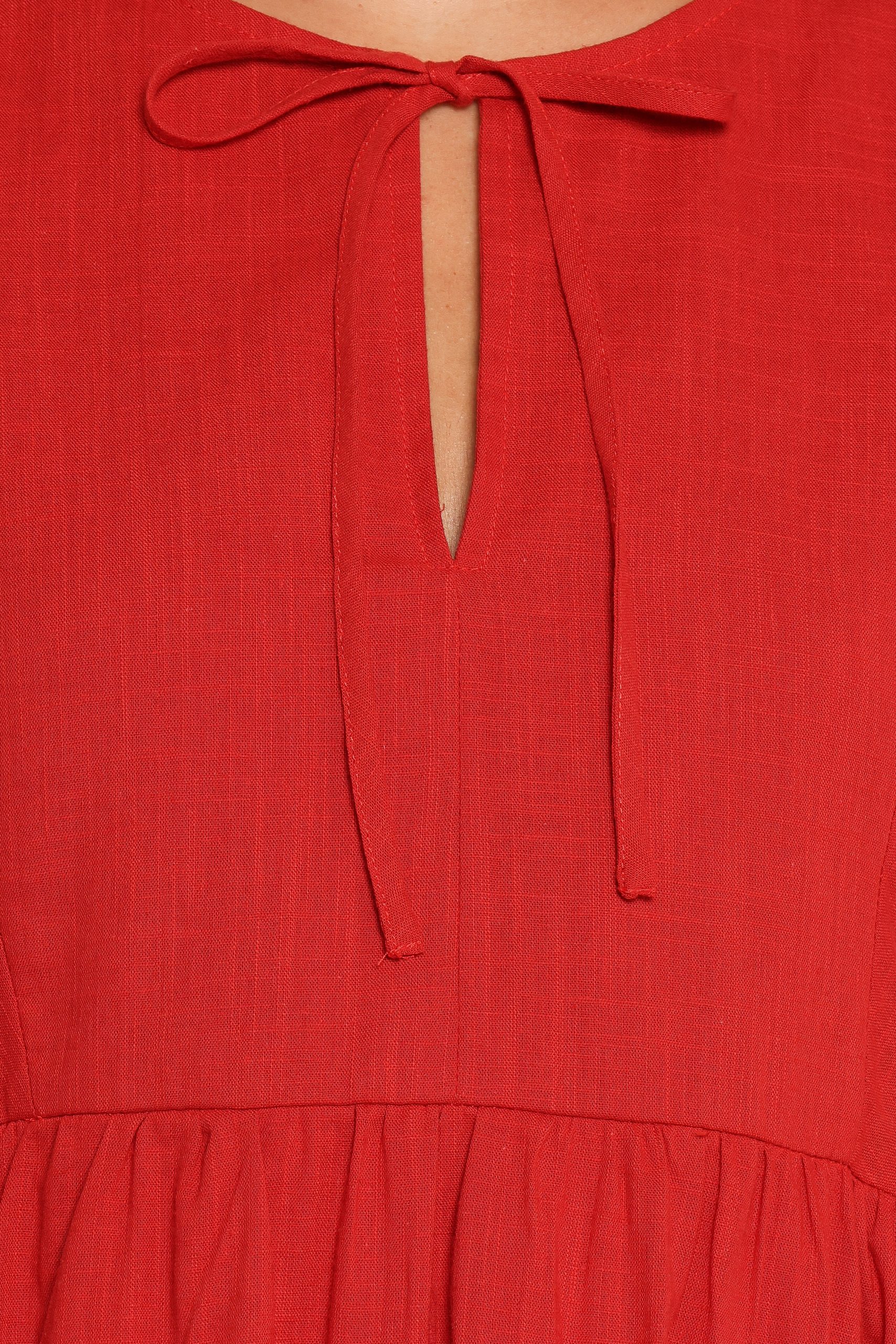 Cinzia Mini Dress - Red - Image 8