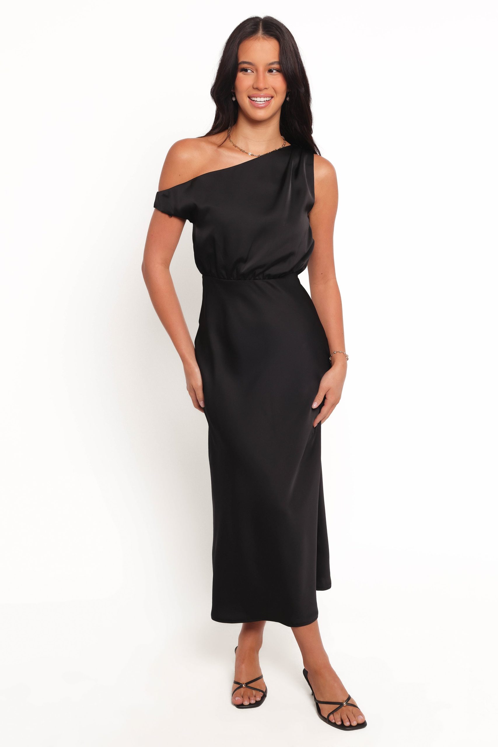 Clare Midi Dress - Black - Image 2