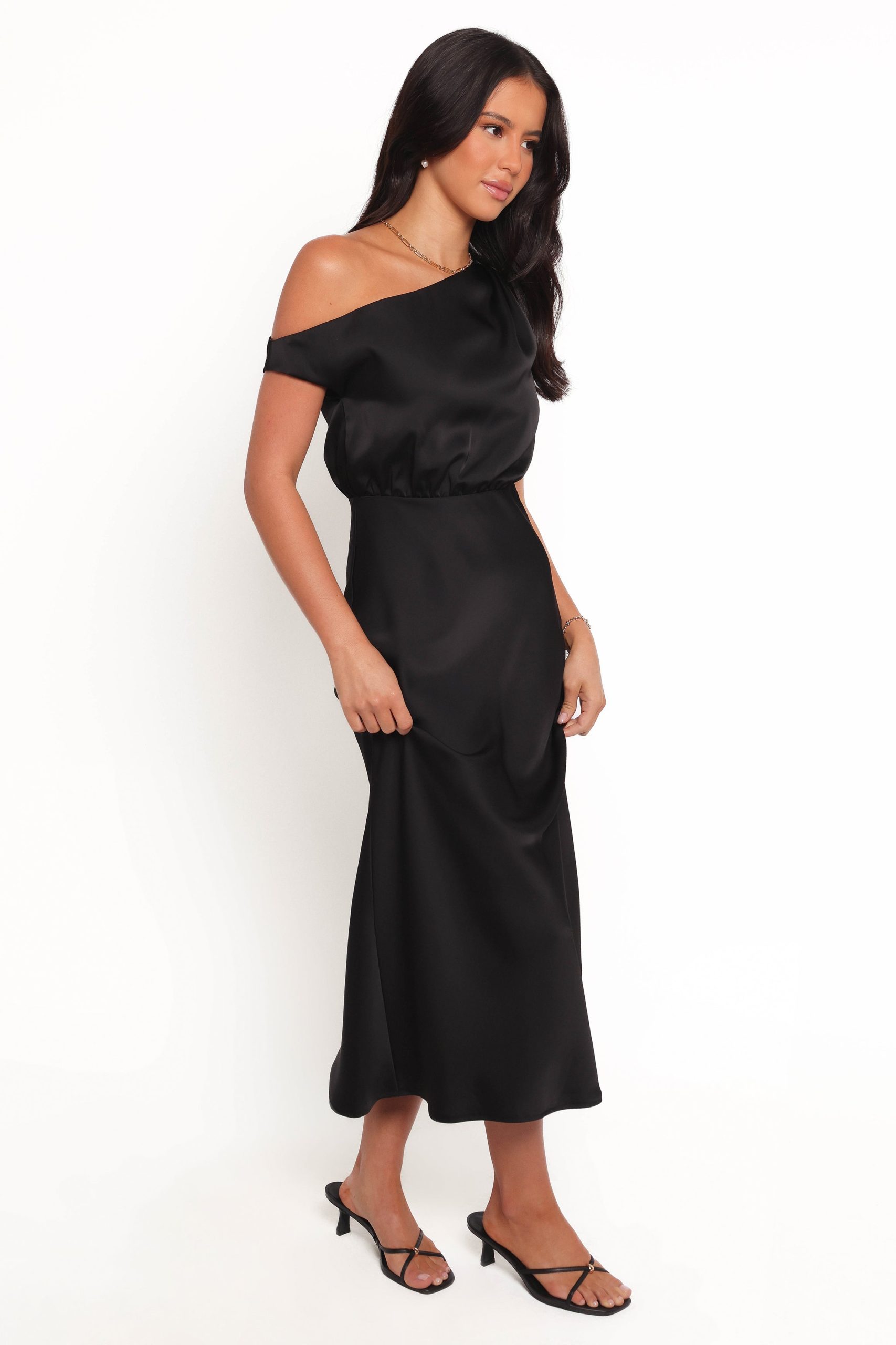 Clare Midi Dress - Black - Image 5