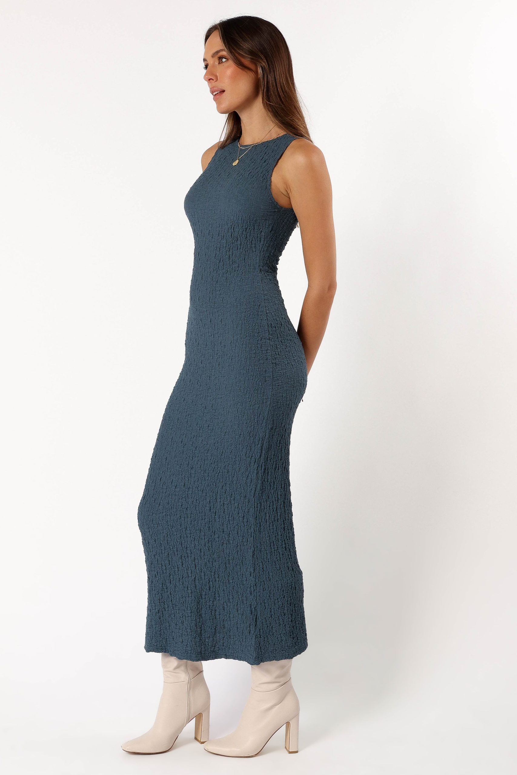 Clark Maxi Dress - Charcoal - Image 3